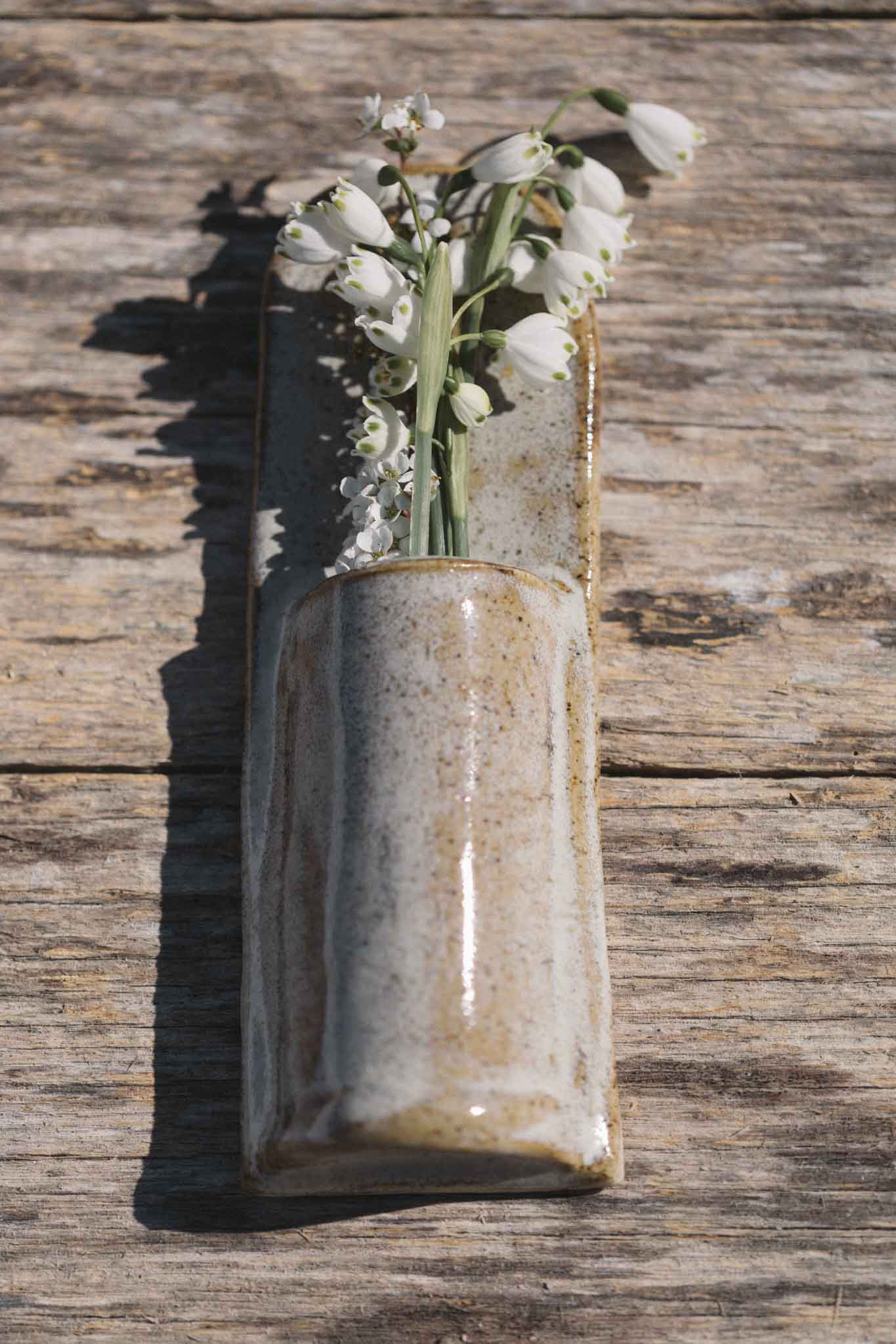 Handcrafted Ceramic Wall Hanging Vase | Long