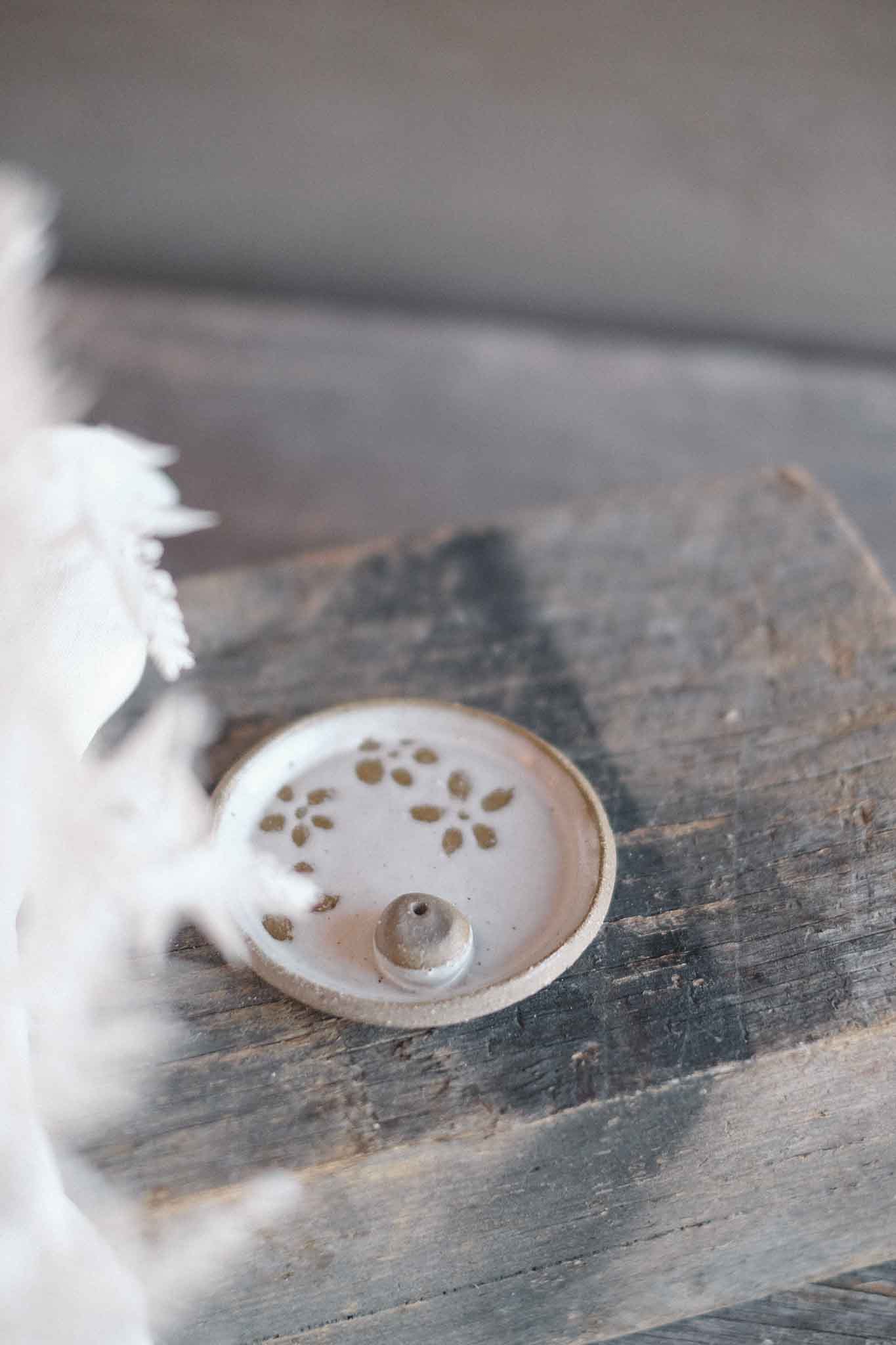 Incense Dish — White