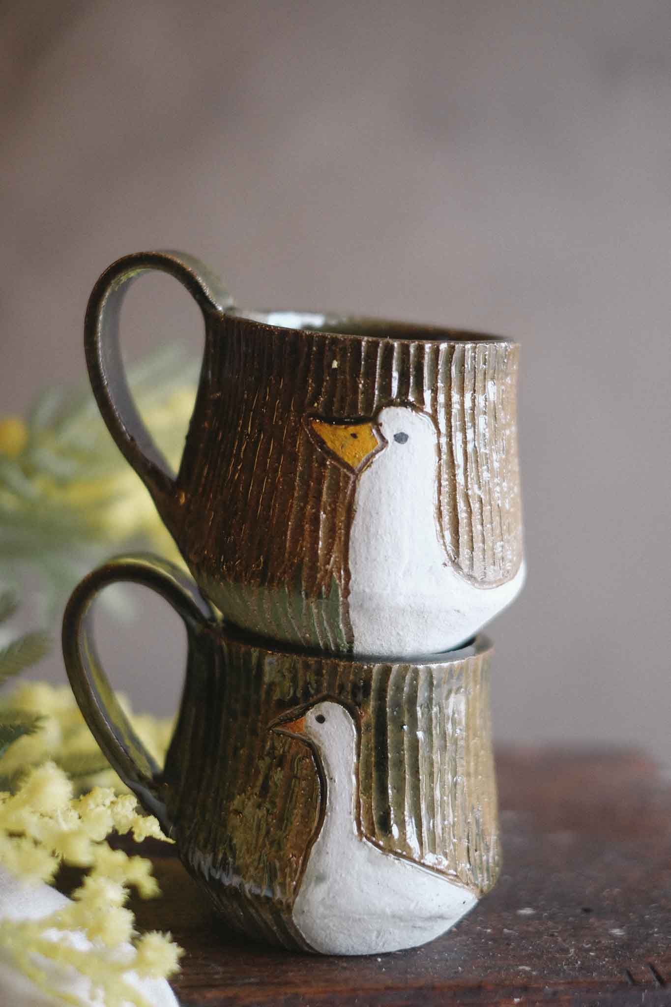 “Ducks" Jade Mug - Jane Chapman Collaboration (320ml)