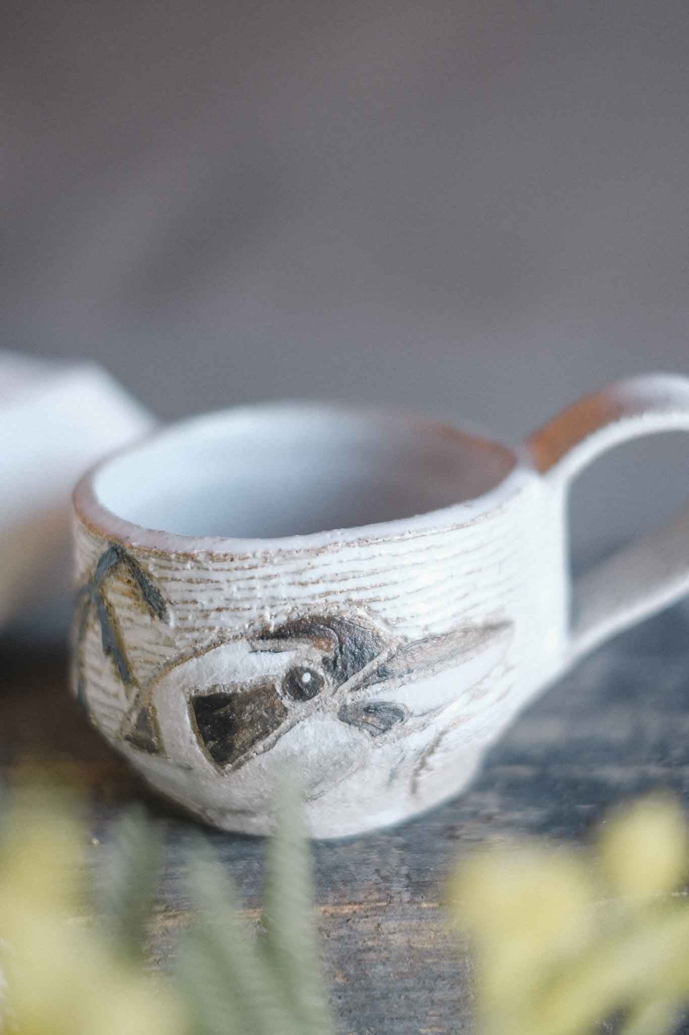 Carved Kookaburra Mug — Jane Chapman Collaboration
