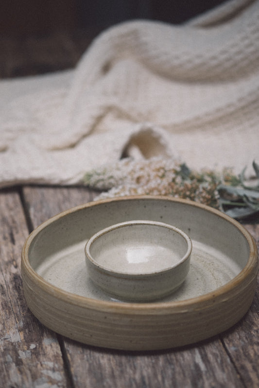 Chip and Dip Bowl - Binalong Glaze