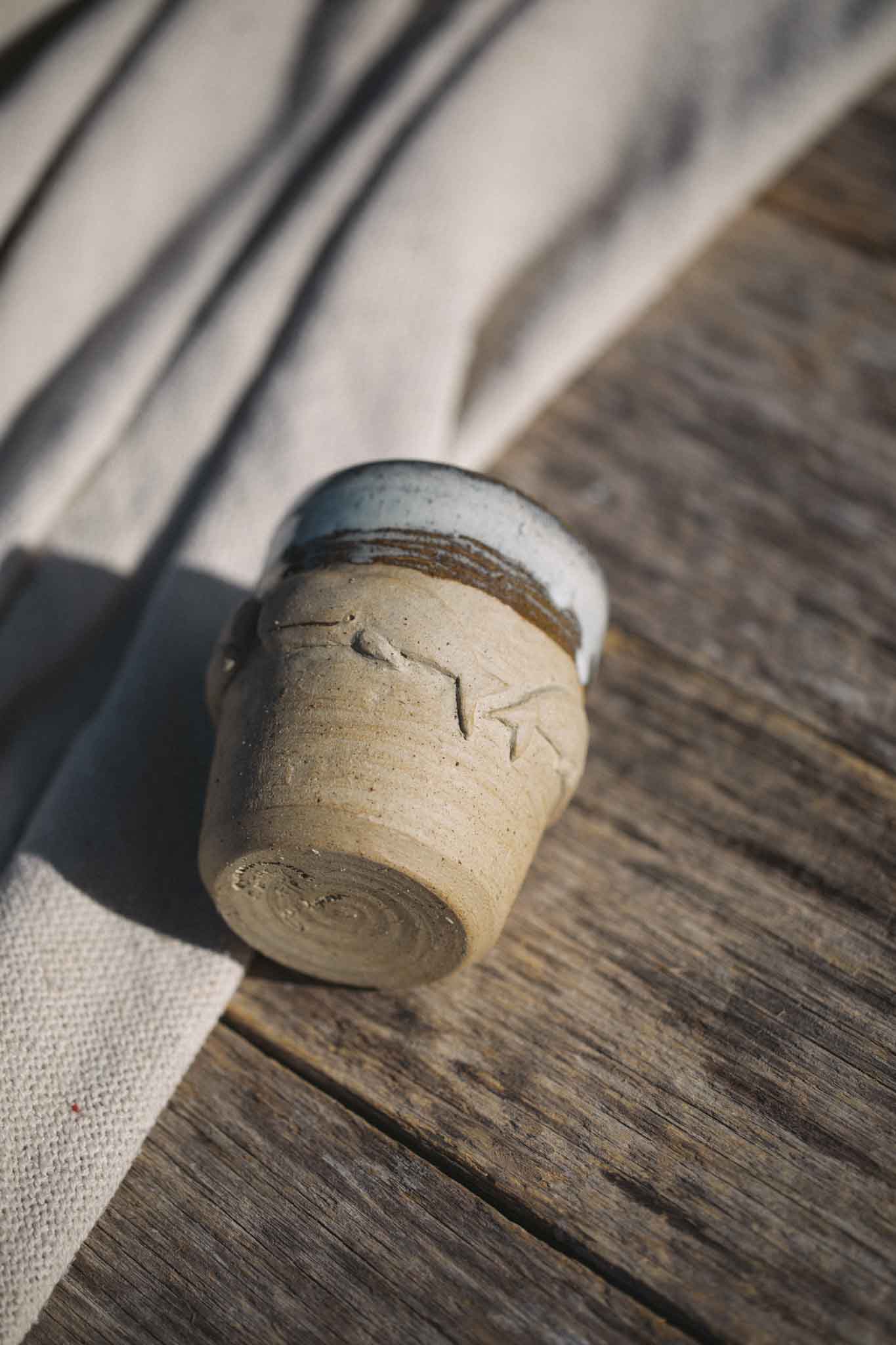 Tasmanian Wild Clay Whale Latte Cup