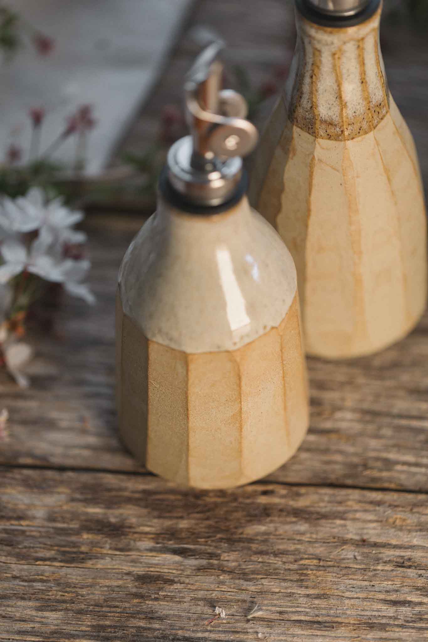 Wild Clay Oil Cruet – Handcrafted Elegance | Binalong