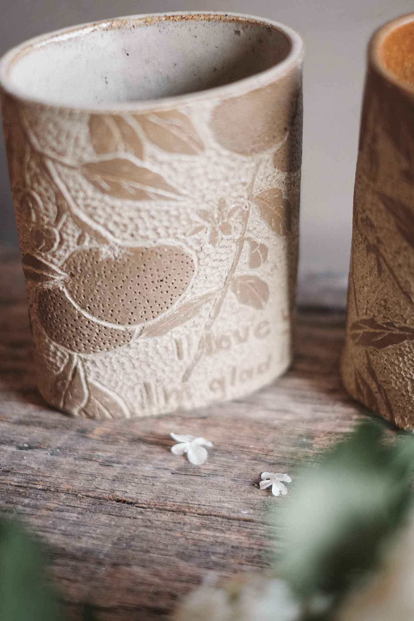 Pottery Poem Series — The Orange by Wendy Cope