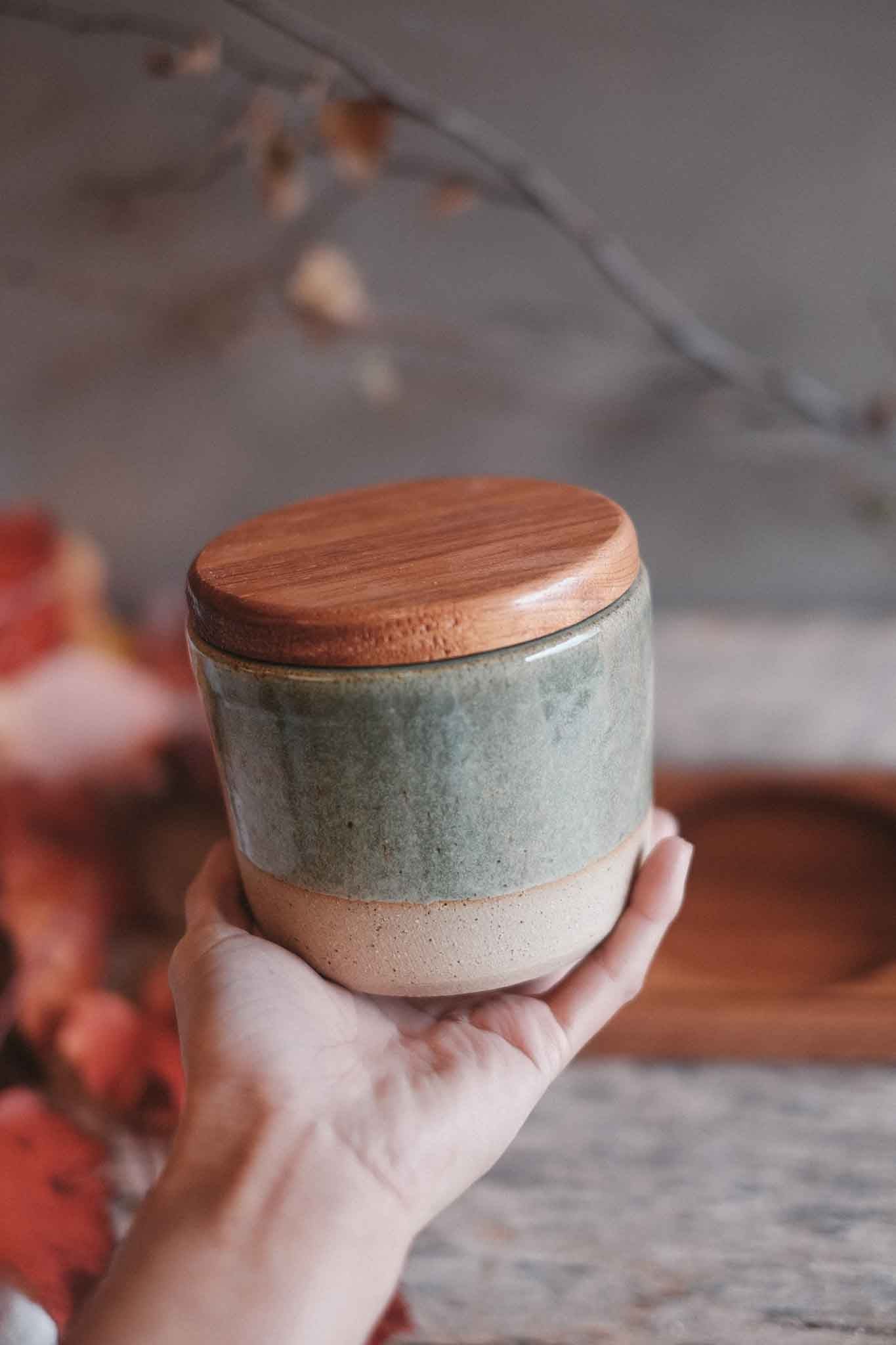 Three-Piece Pantry Jar Set — Blackwood & Wild Clay (40 × 15 × 13cm)