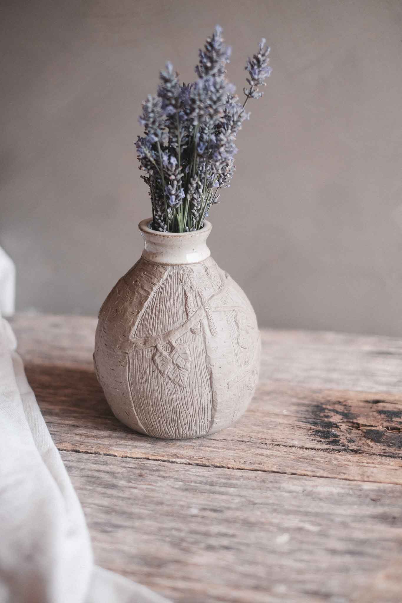 Silver Birch Carved Vase — in collaboration with Jane Chapman