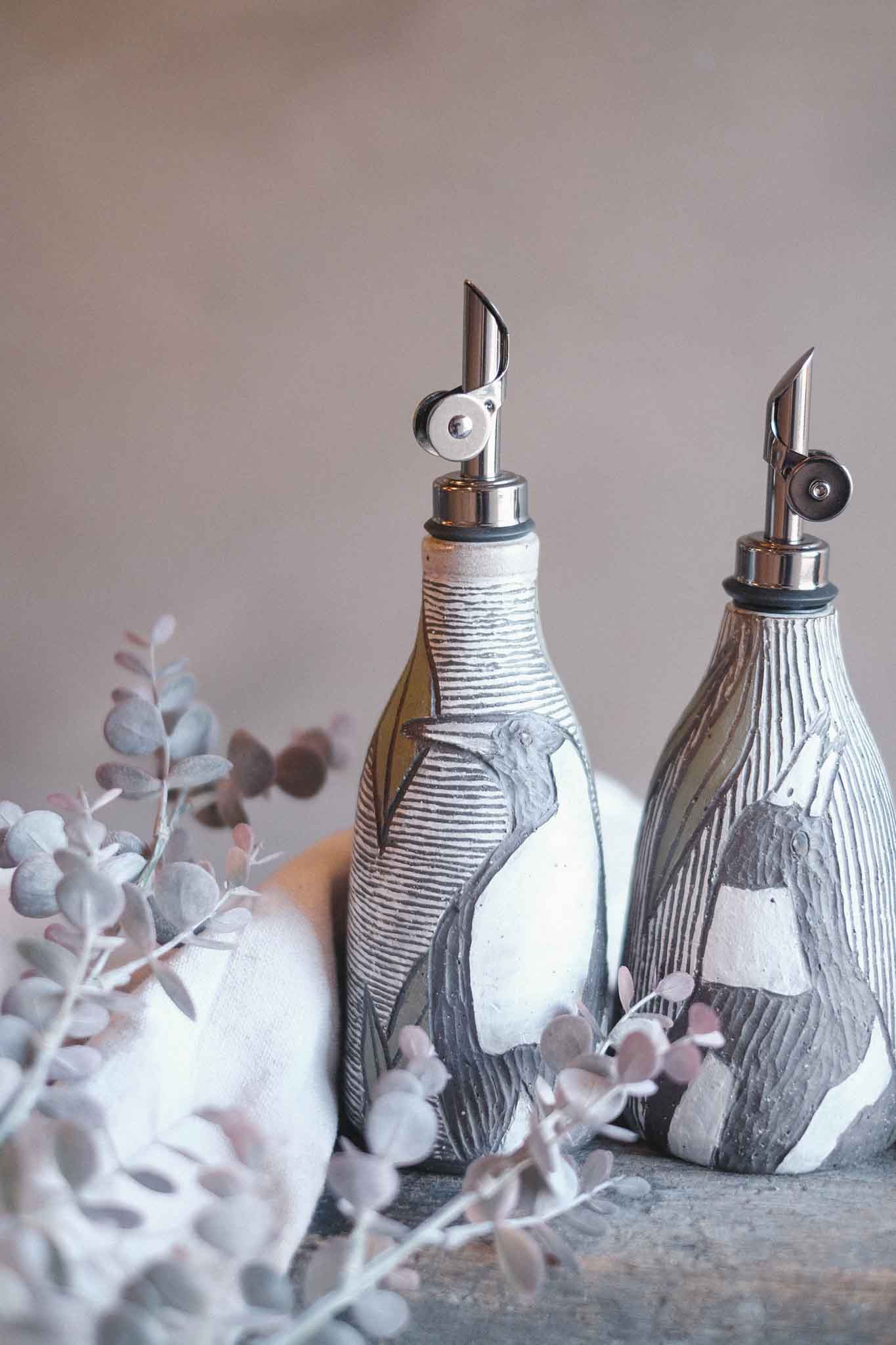 Magpie Oil Pourer — in collaboration with Jane Chapman