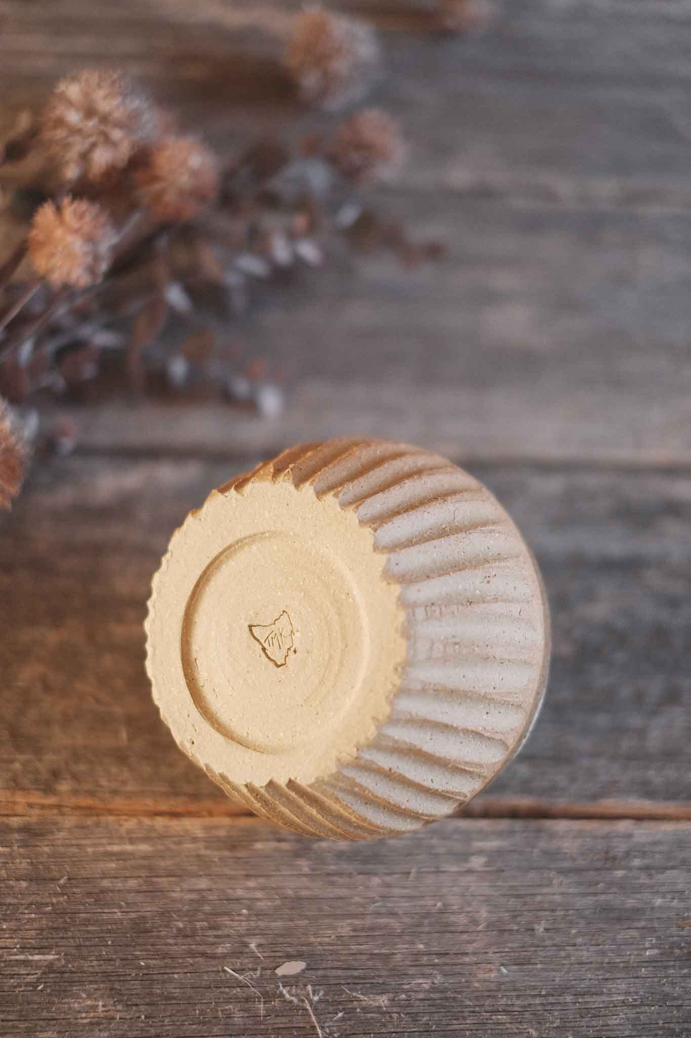 Carved Bud Vase — Medium — Ember