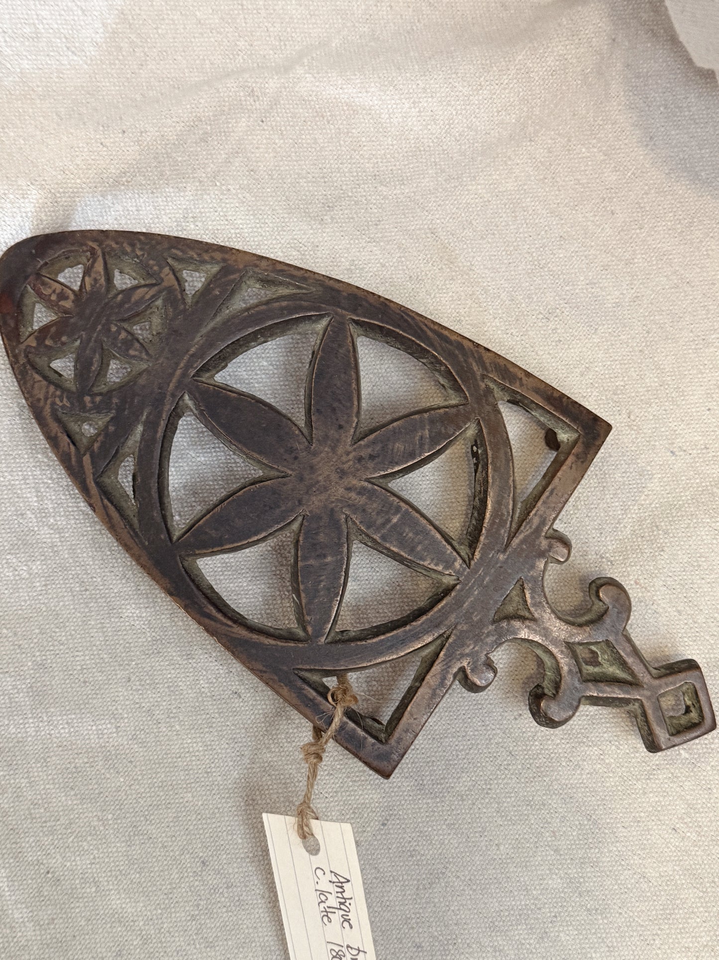 Antique Bronze Trivet c. late 1800s