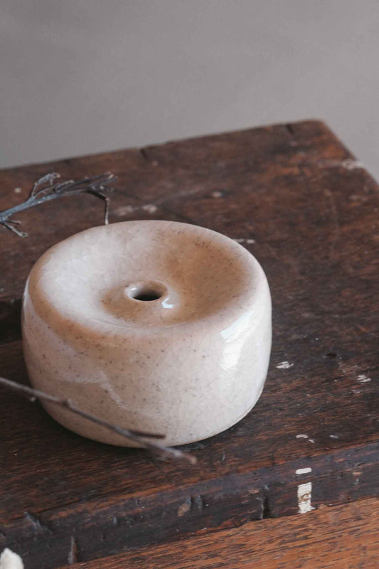 Snowflake Crackle Bud Vase