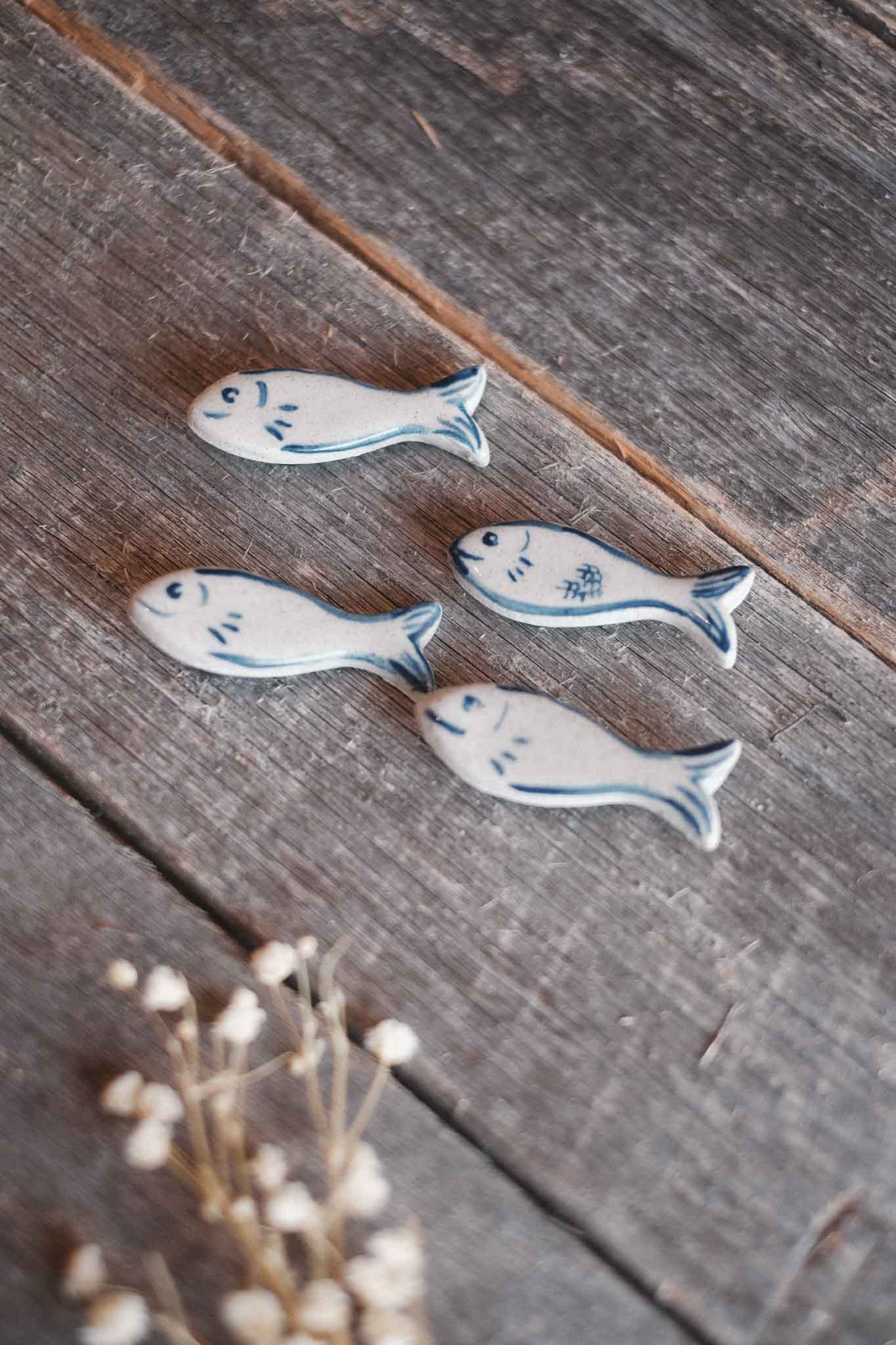 Lil Fish | Handmade Ceramic Fridge Magnets Set of 2