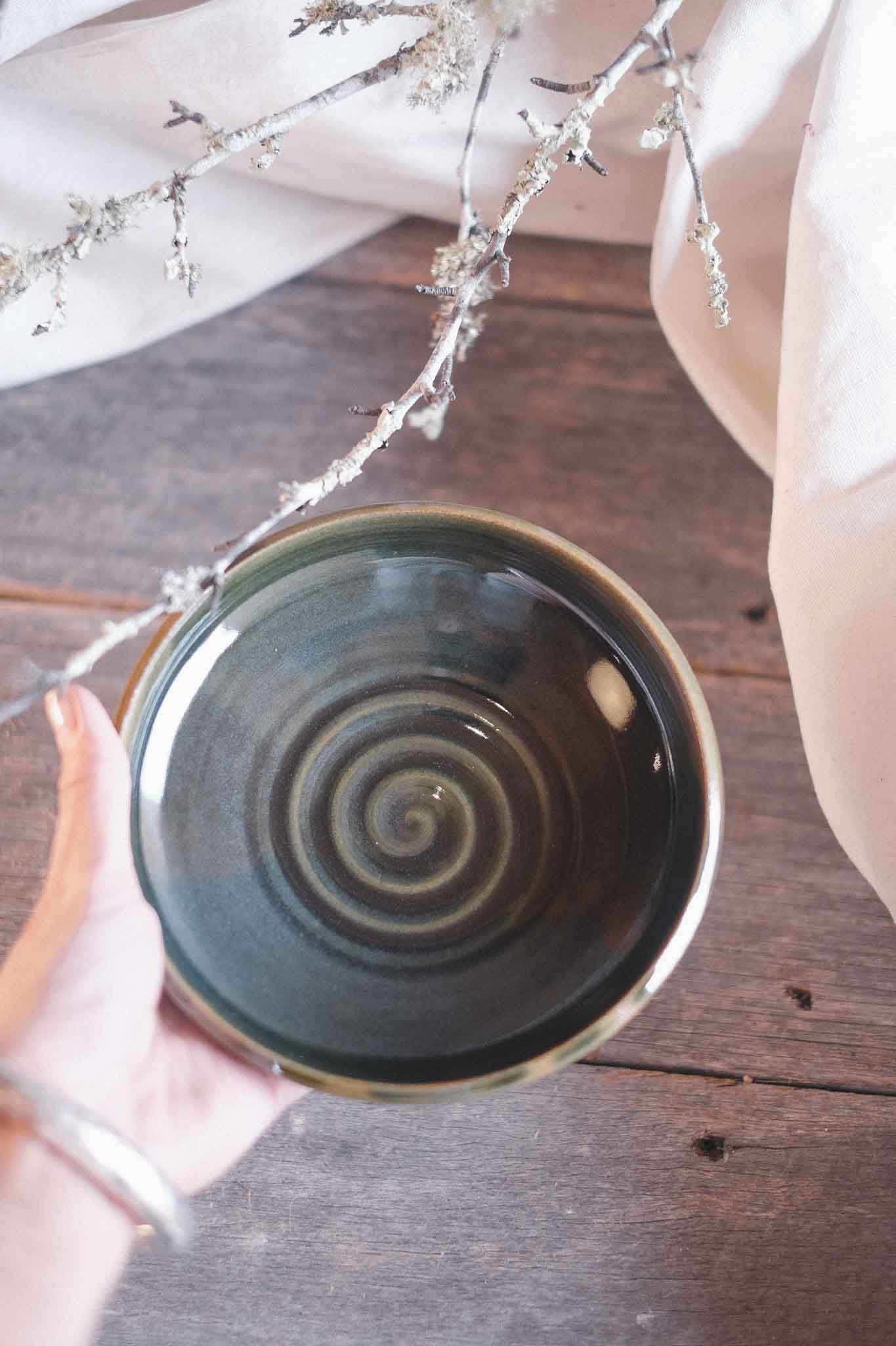 Jade Wild Clay Dipping Bowl