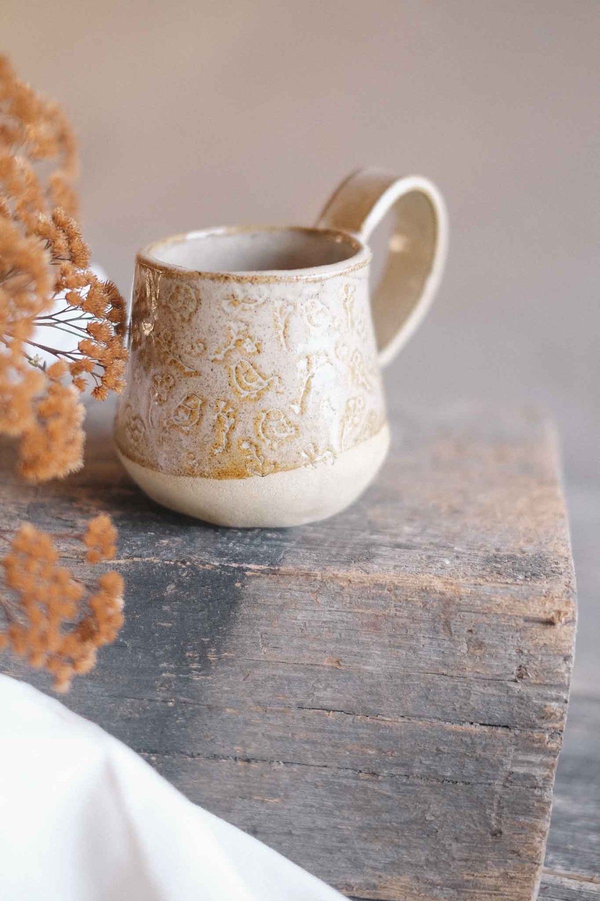Binalong Cream Mug – Pattern