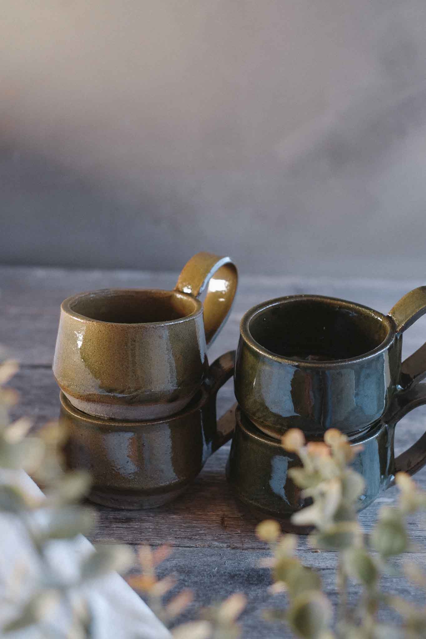 Handbuilt Ceramic Cup — Jade