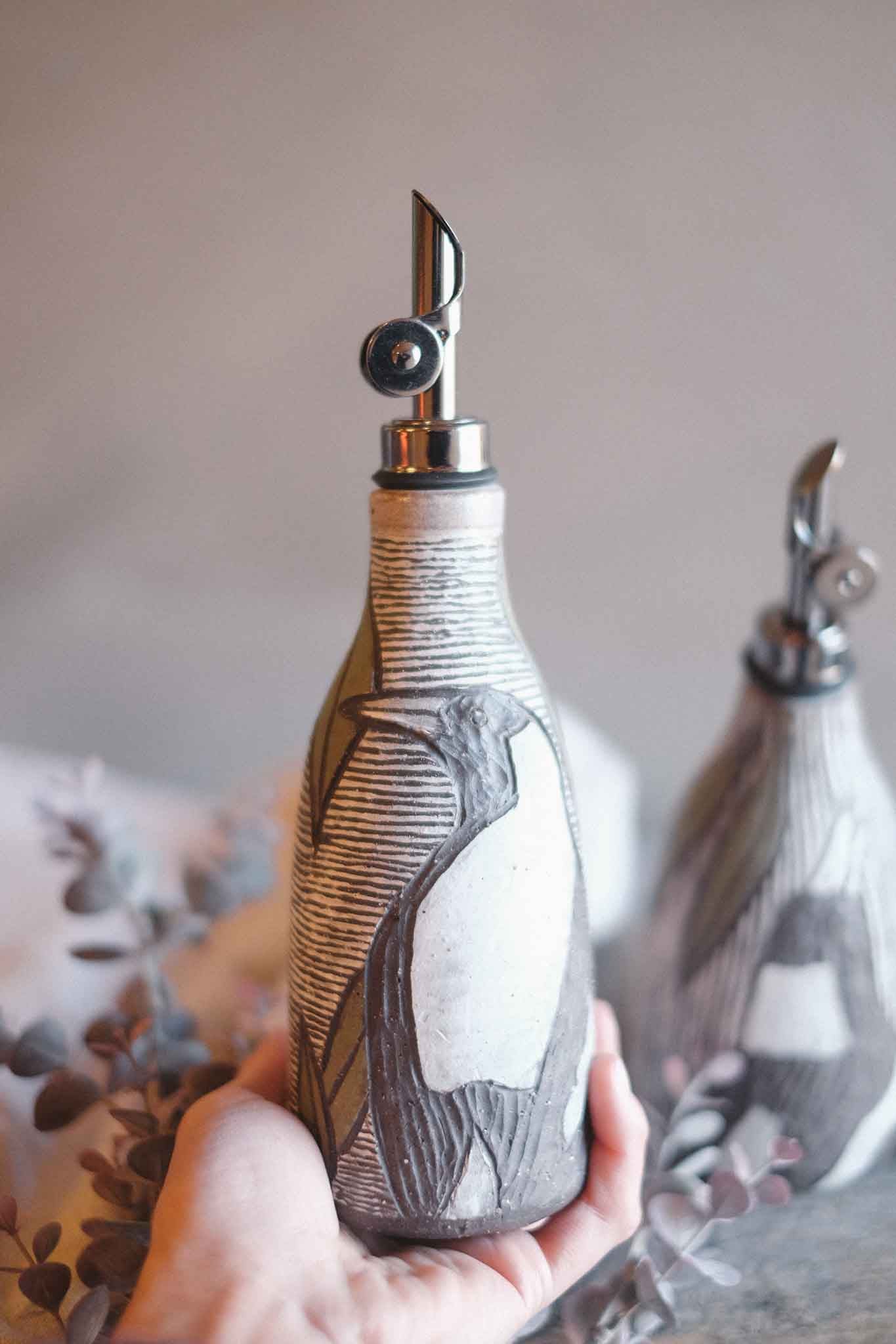 Magpie Oil Pourer — in collaboration with Jane Chapman