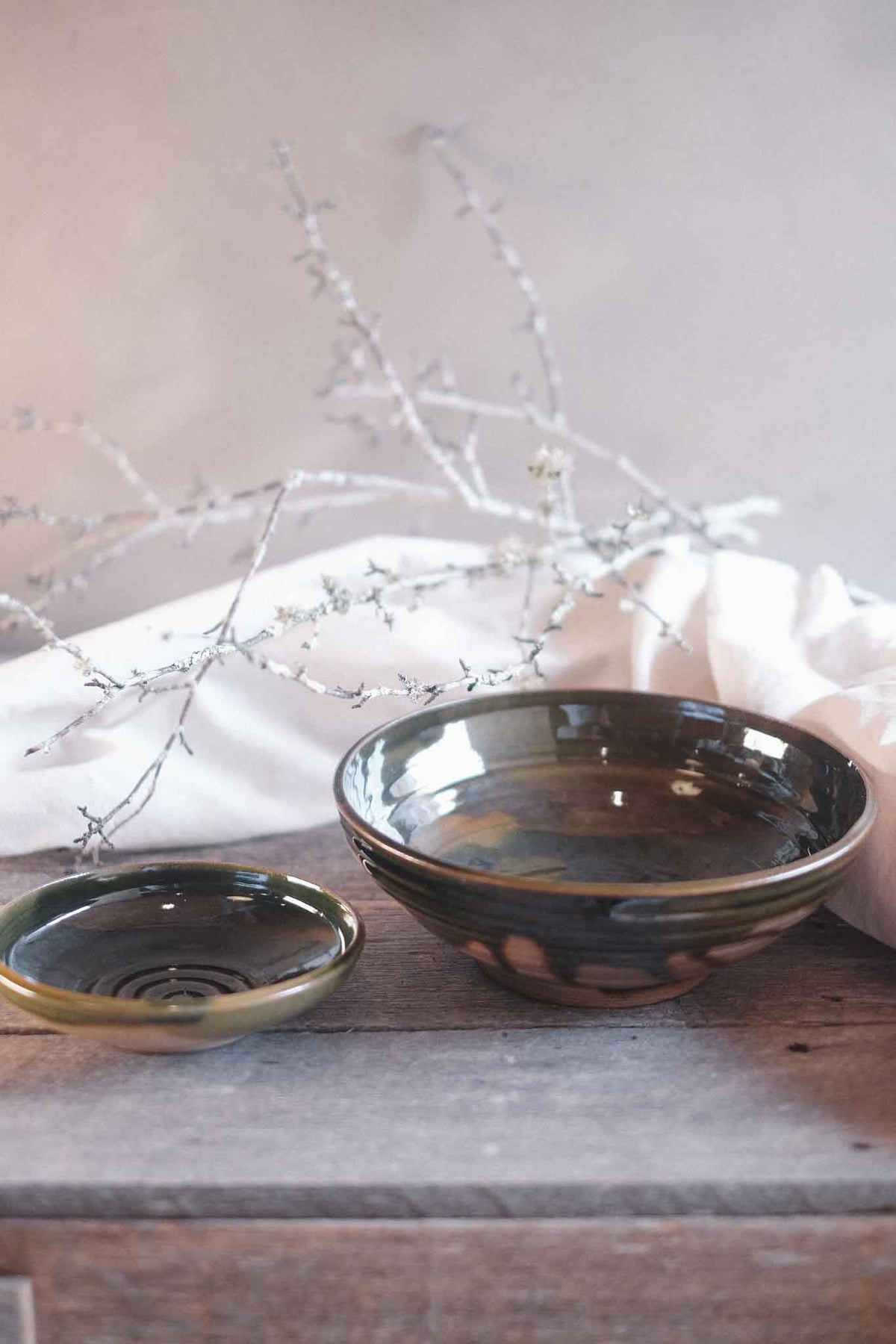 Jade Wild Clay Serving Bowl — Extra Large