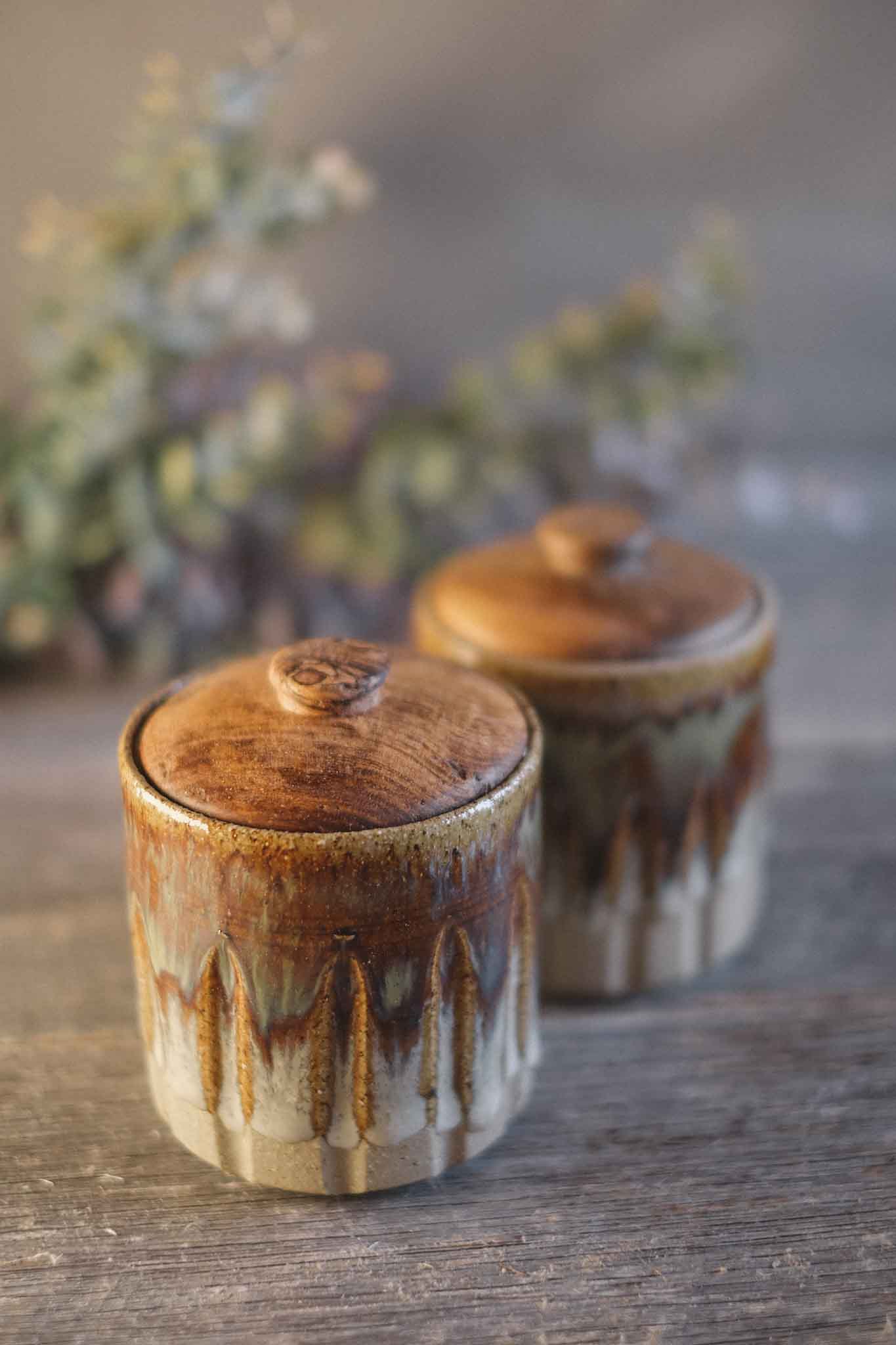 Small Jar with Blackheart Sassafras Lid 11cm x 9cm