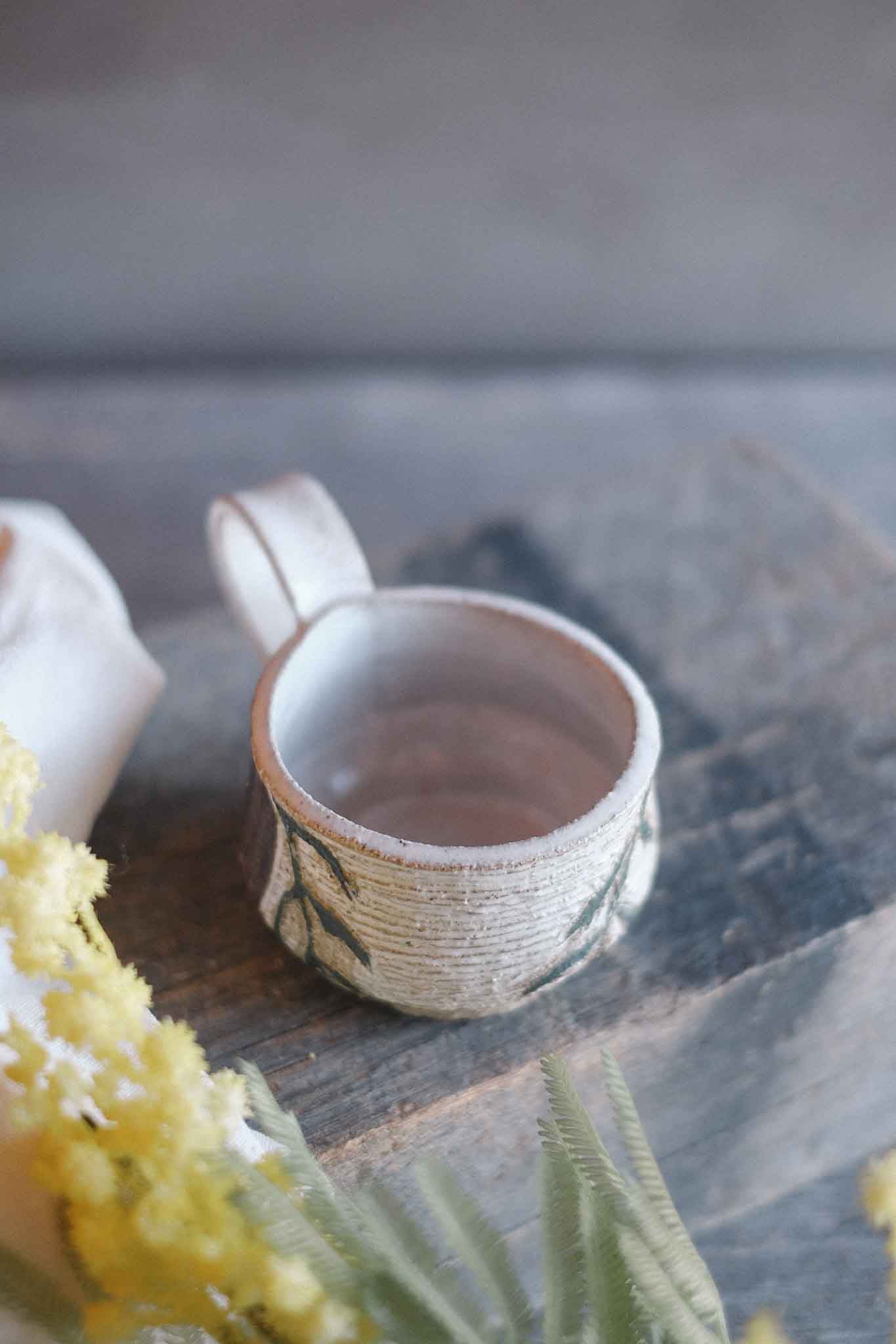 Green Parrot Mug – Collaboration with Jane Chapman