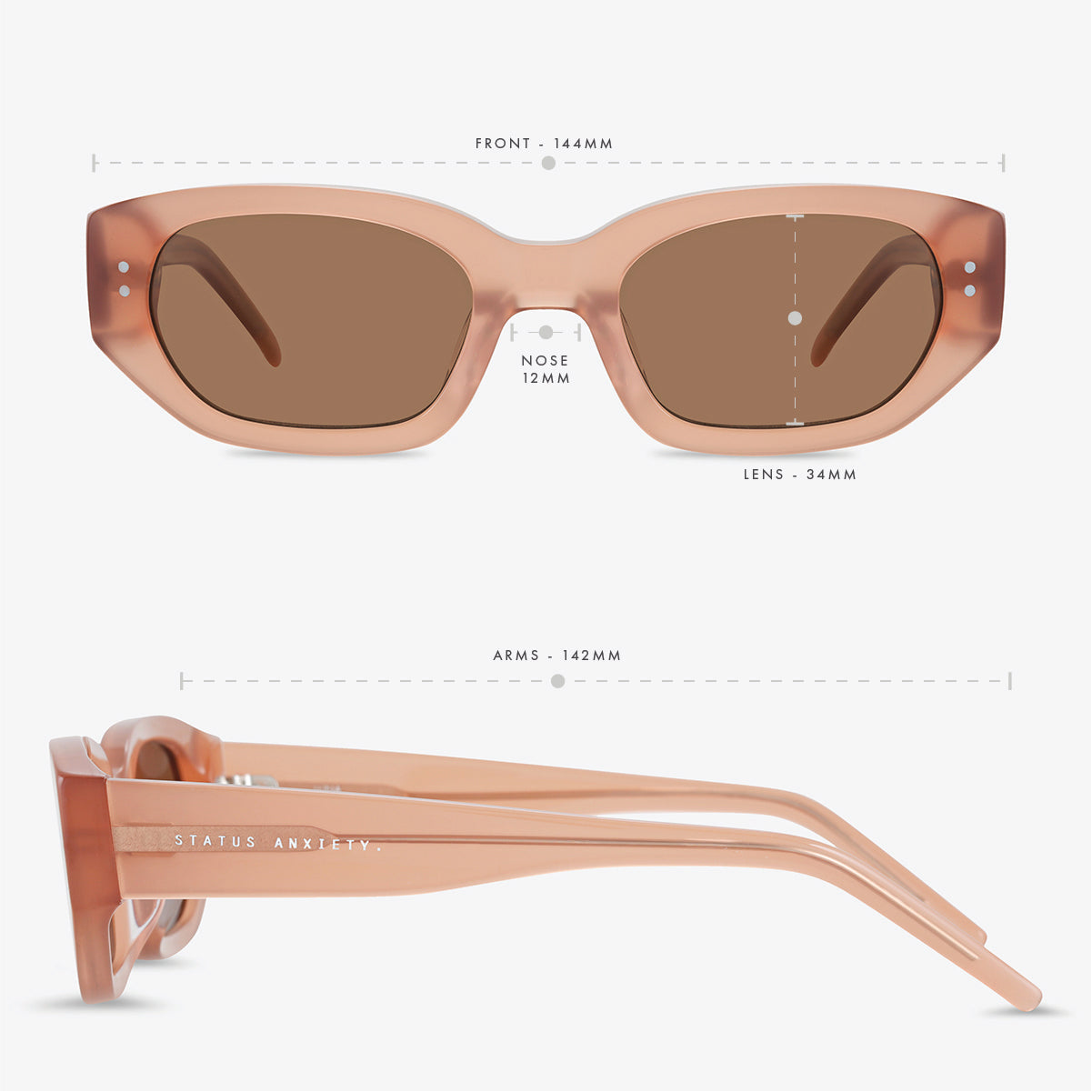 Luna Sunglasses - Rose