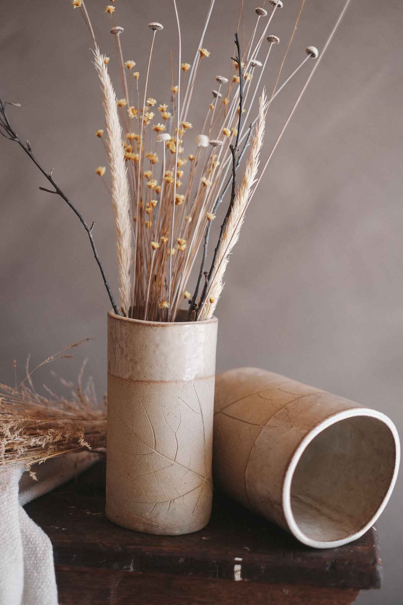 Leaf-Impressed Vase | Medium