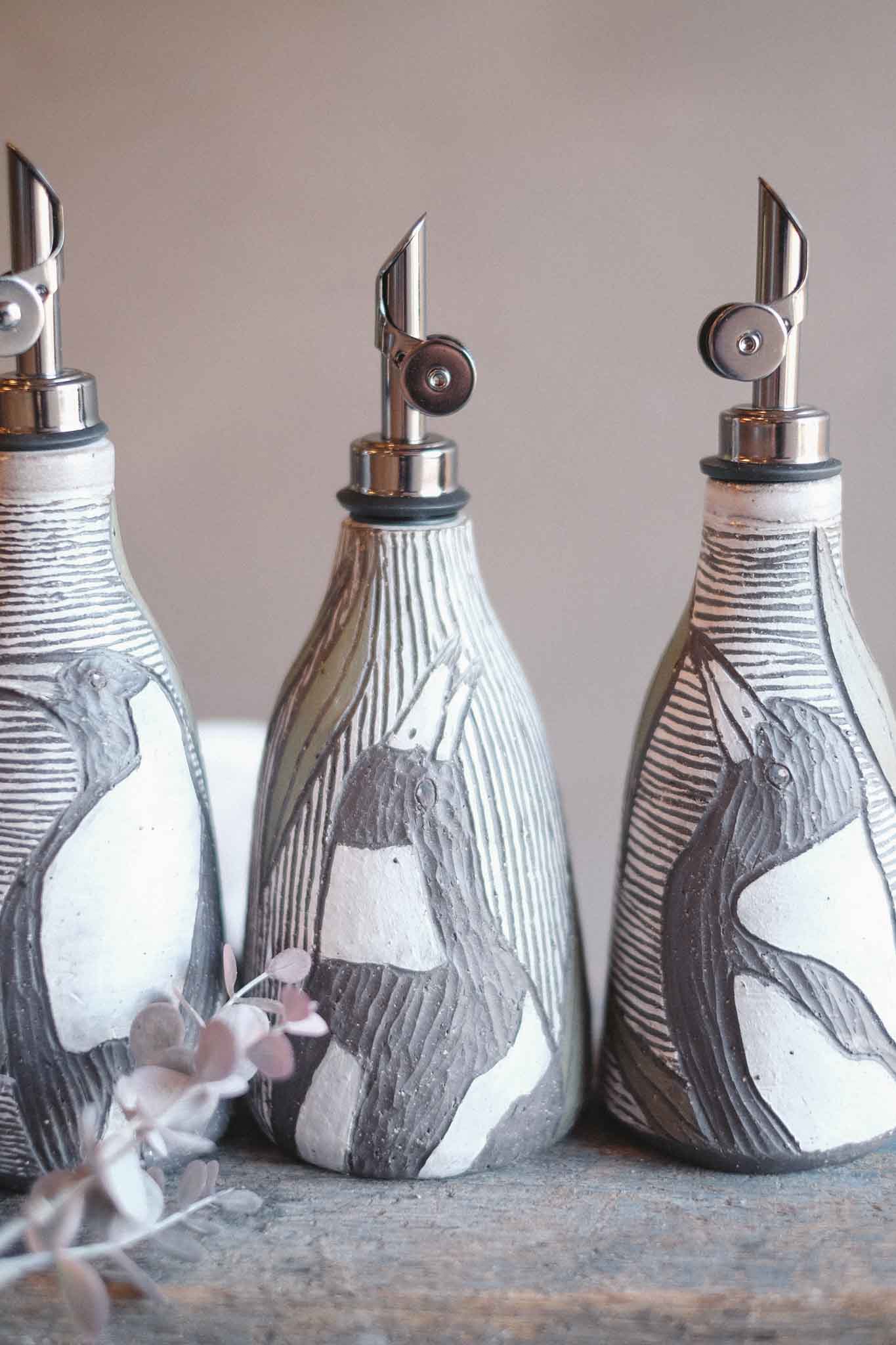 Magpie Oil Pourer — in collaboration with Jane Chapman