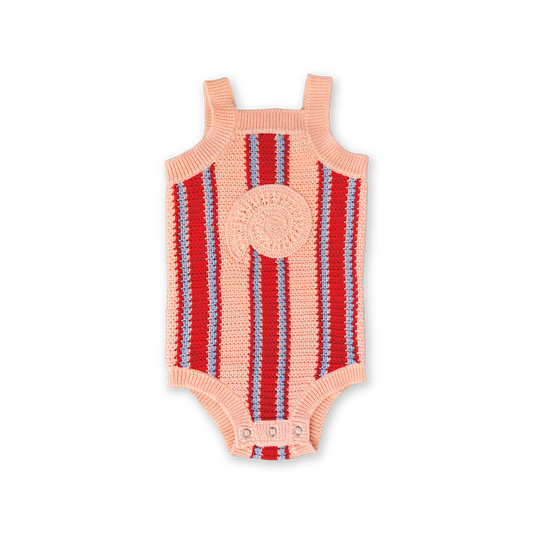 Organic Island Stripe Shell Singletsuit