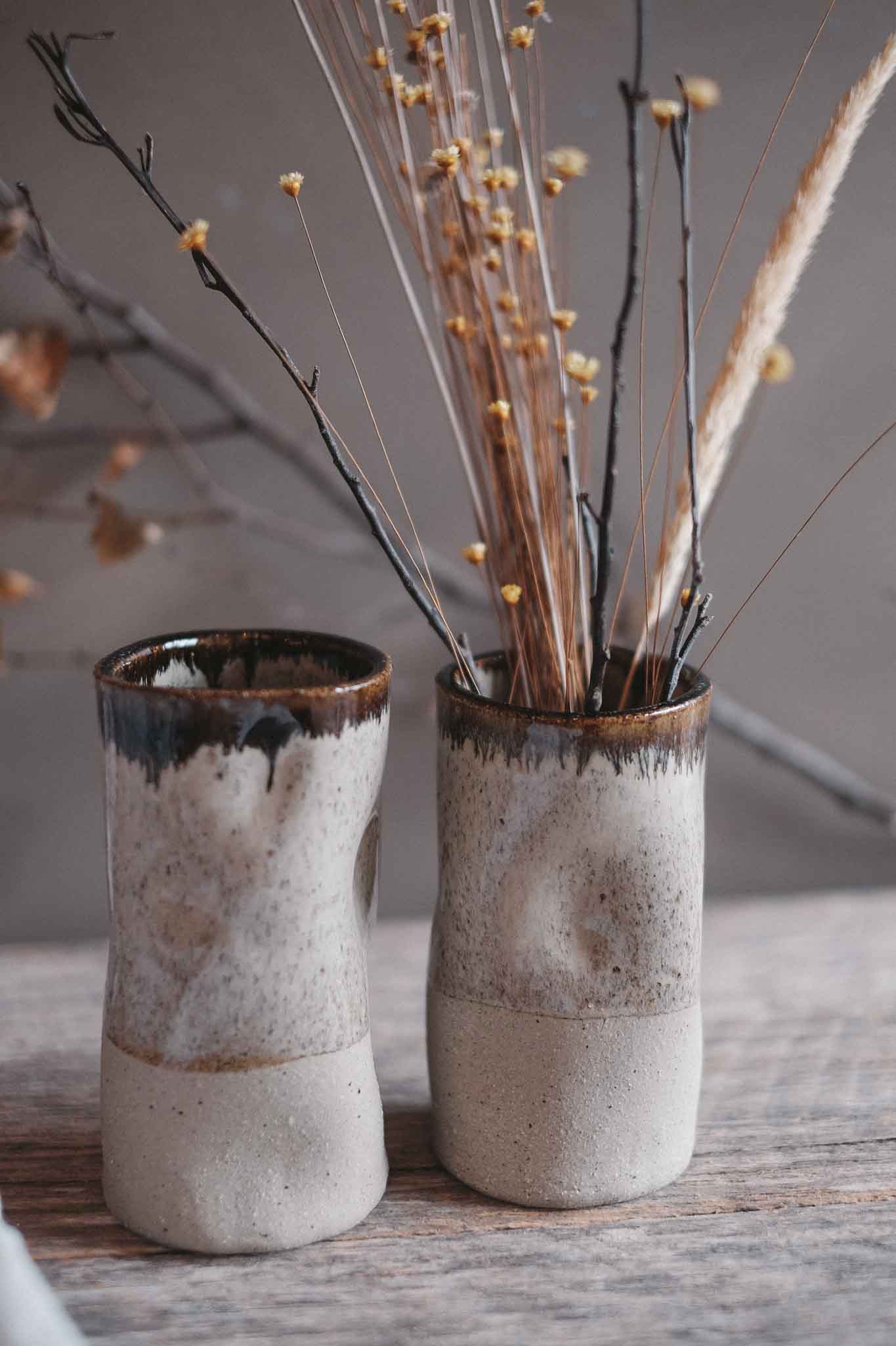 Wabi-Sabi Bud Vase — Ember | Medium