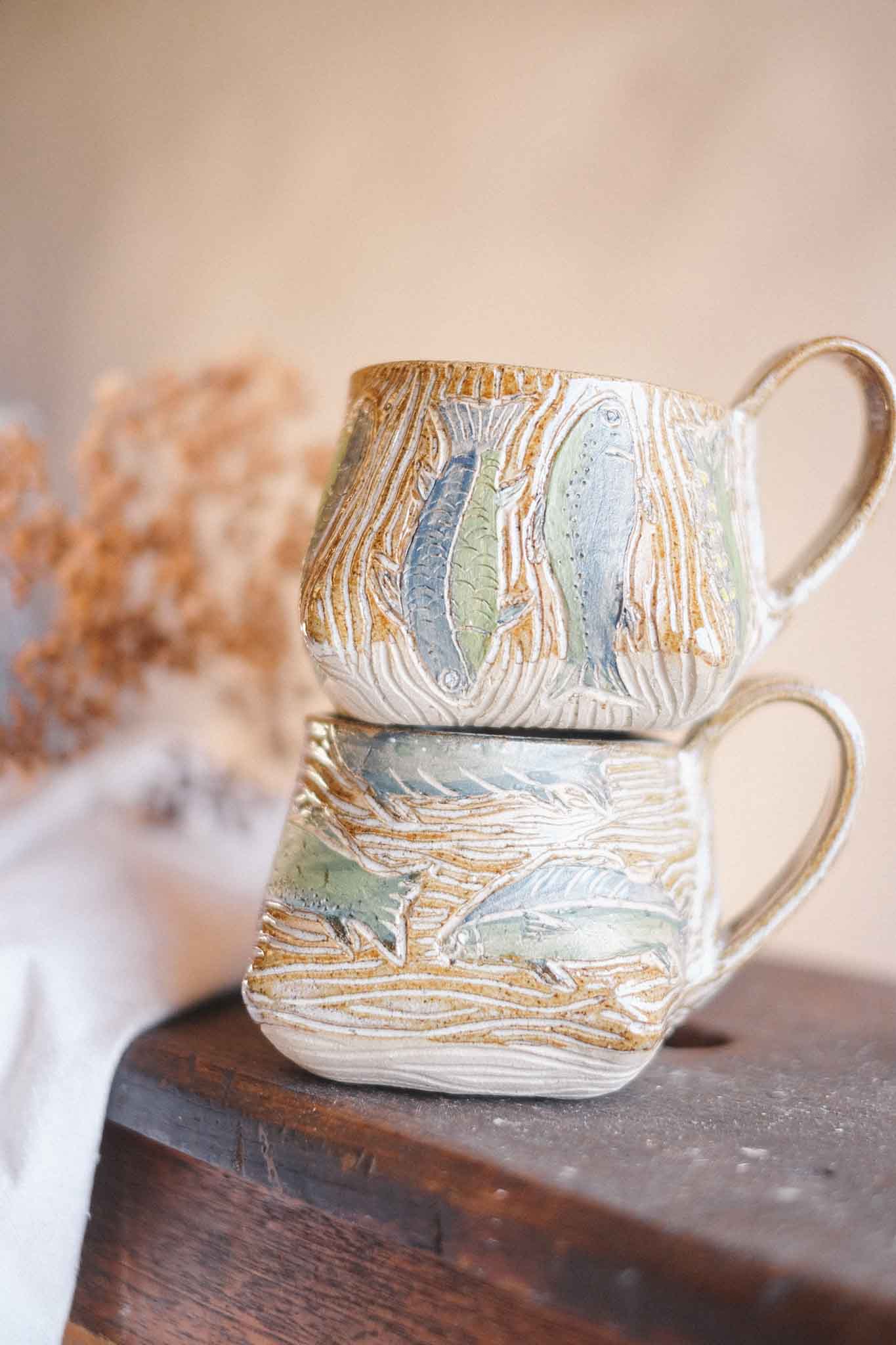Blue Fishies Mug — Jane Chapman Collaboration — 300ml
