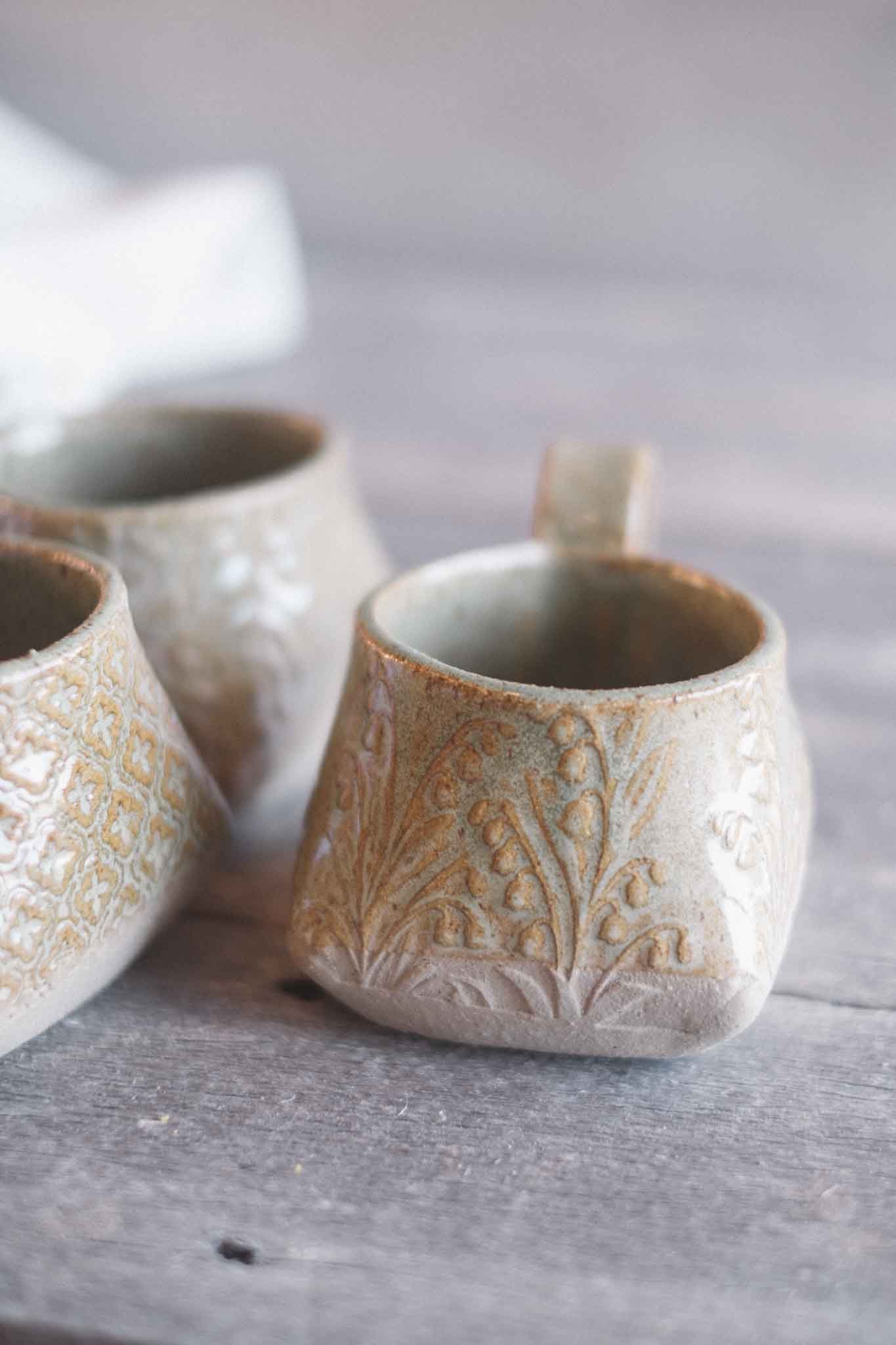 The Folded Mug — Sage Pattern