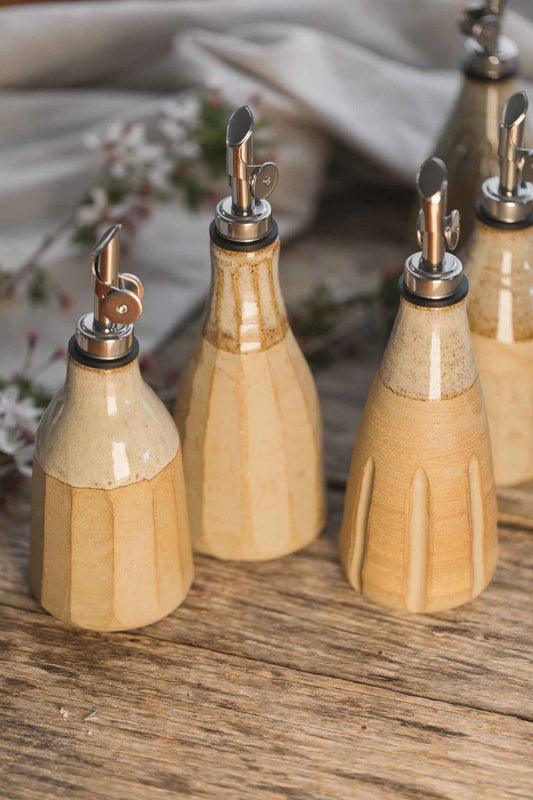 Wild Clay Oil Cruet – Handcrafted Elegance | Binalong
