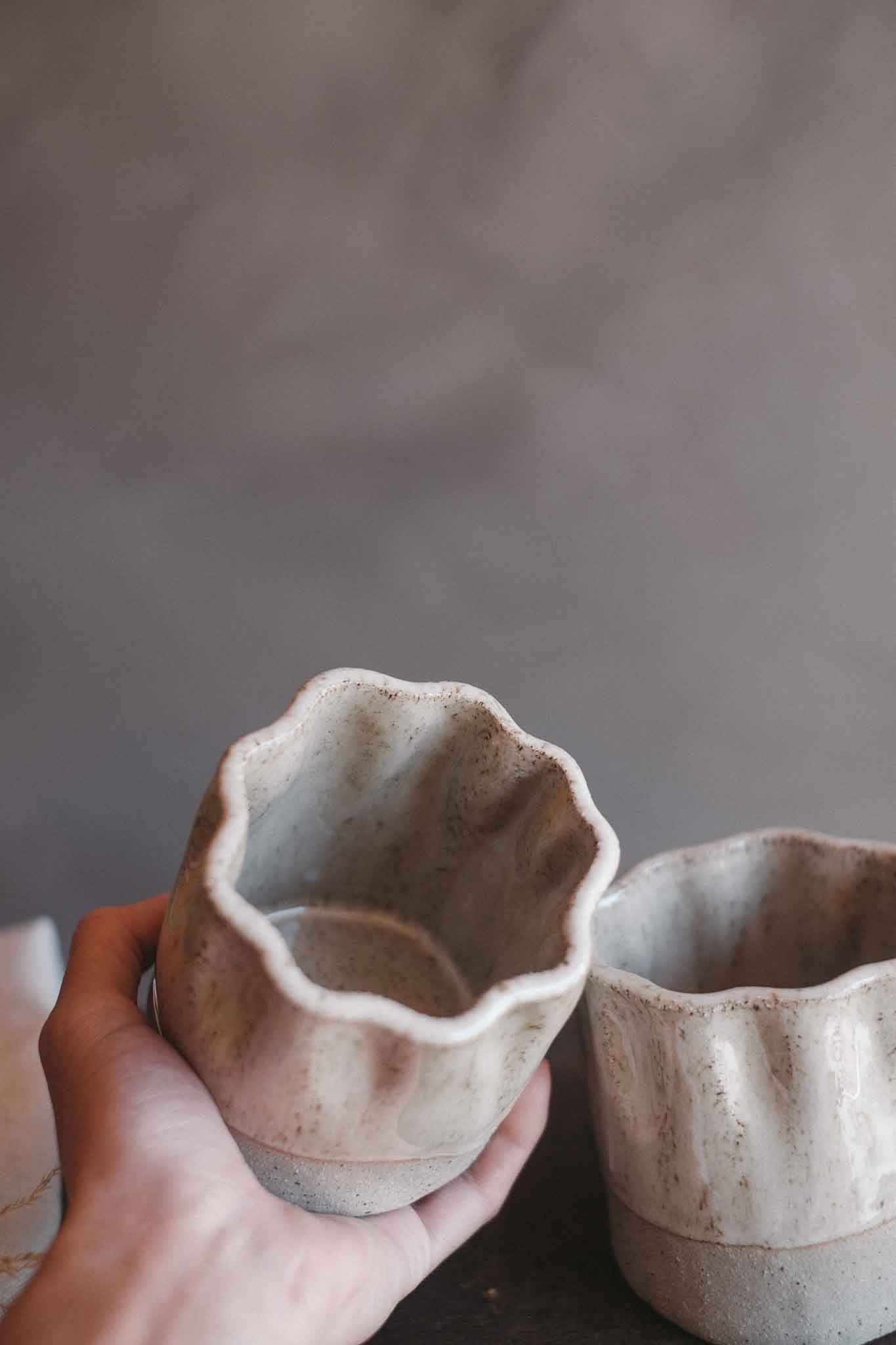 Ruffle Edge Latte Cup