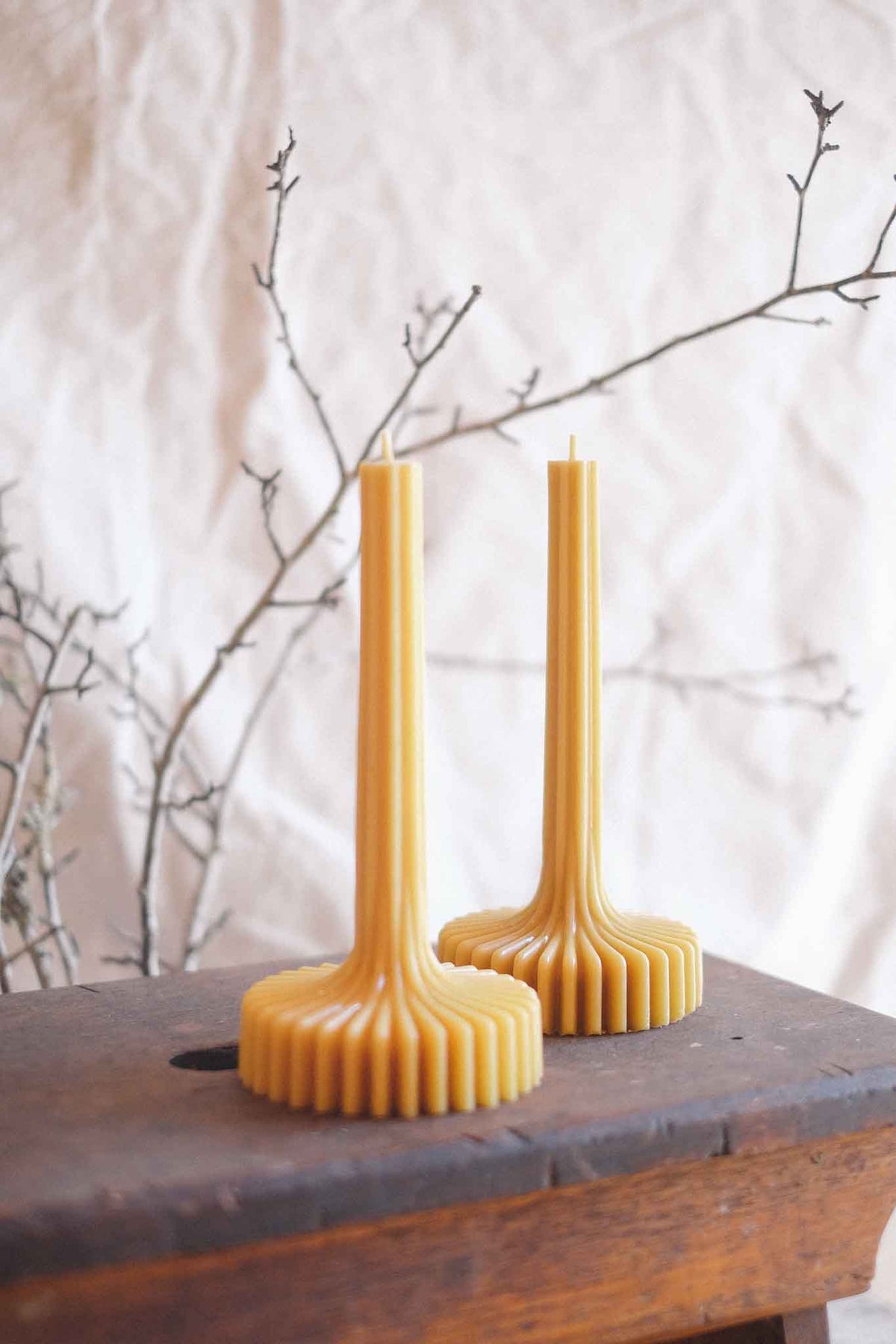 Fluted Spire Sculptural Candle