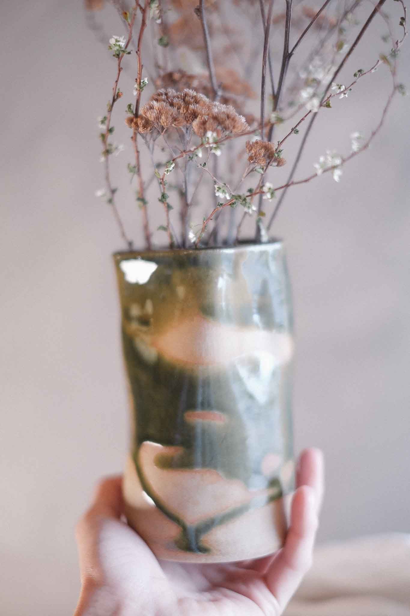 Jade Wabi-Sabi Vase — Medium 14cm x 8cm