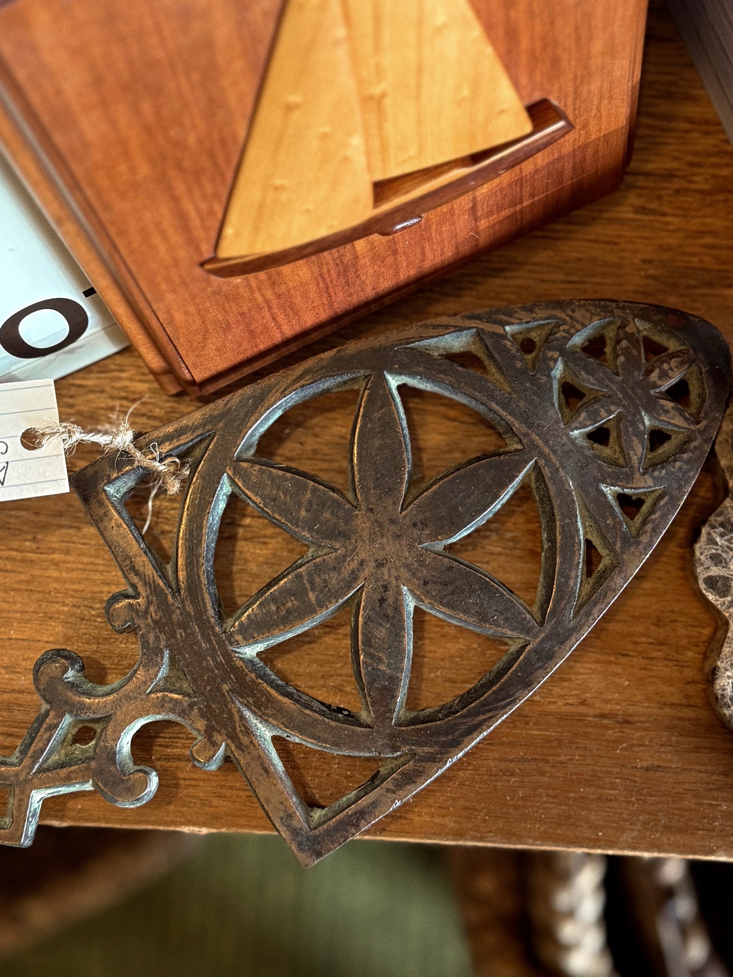 Antique Bronze Trivet c. late 1800s