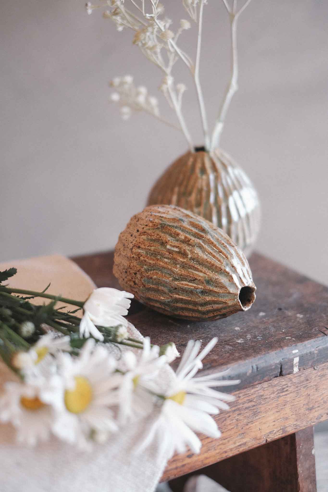 Carved Vase – Seed Form | Small