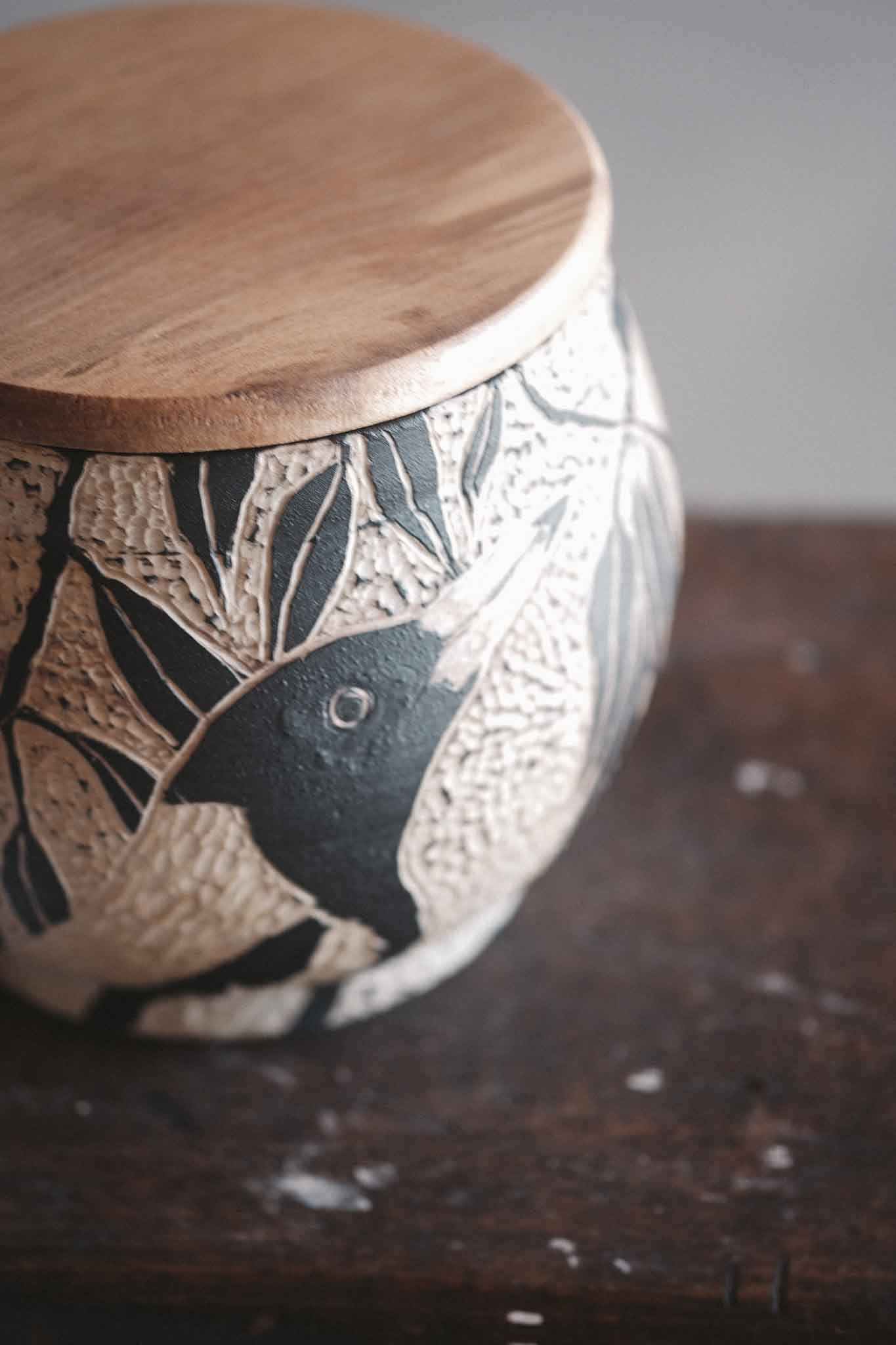 Magpie Store Jar with Blackheart Sassafras Lid