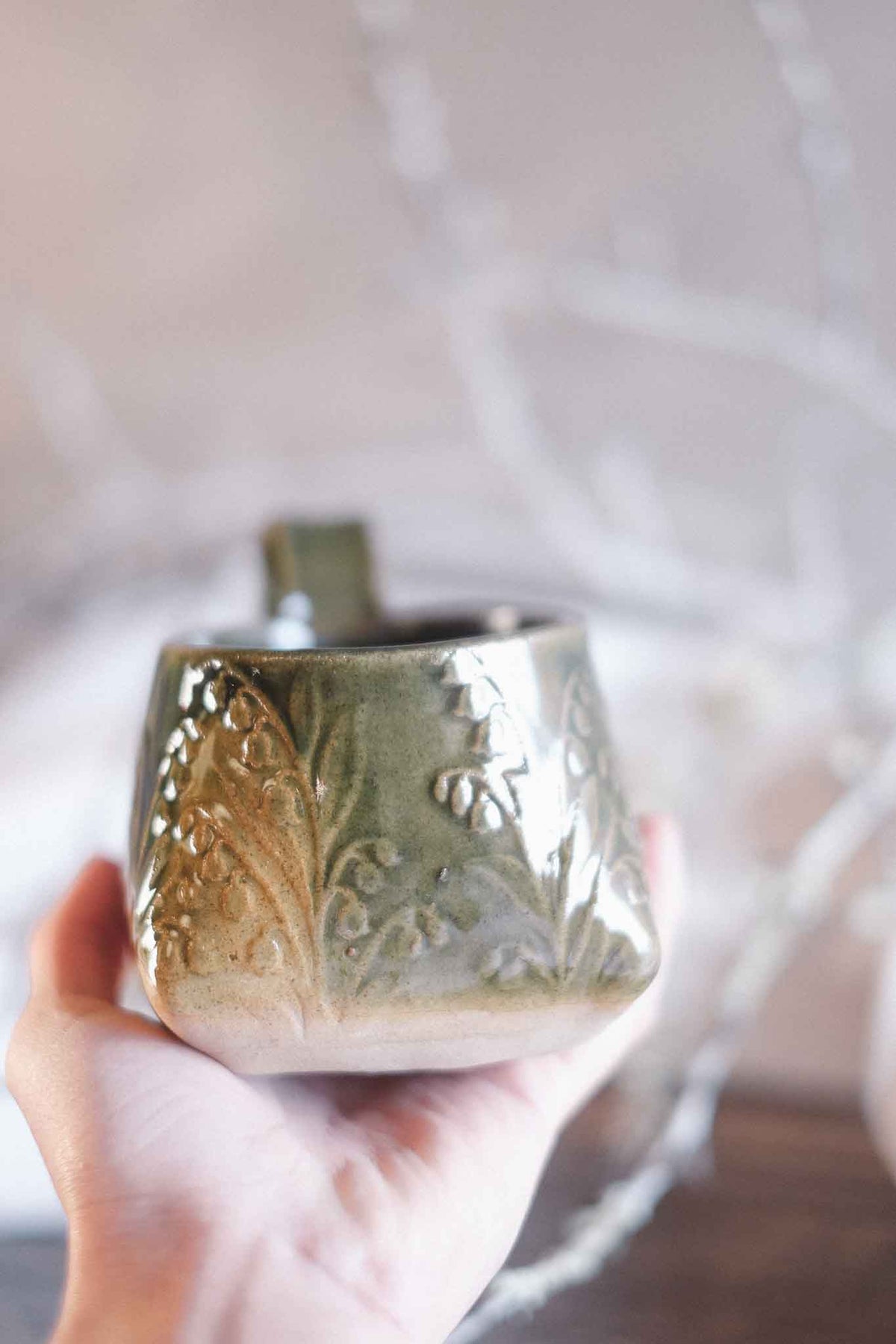 The Folded Mug — Jade Pattern