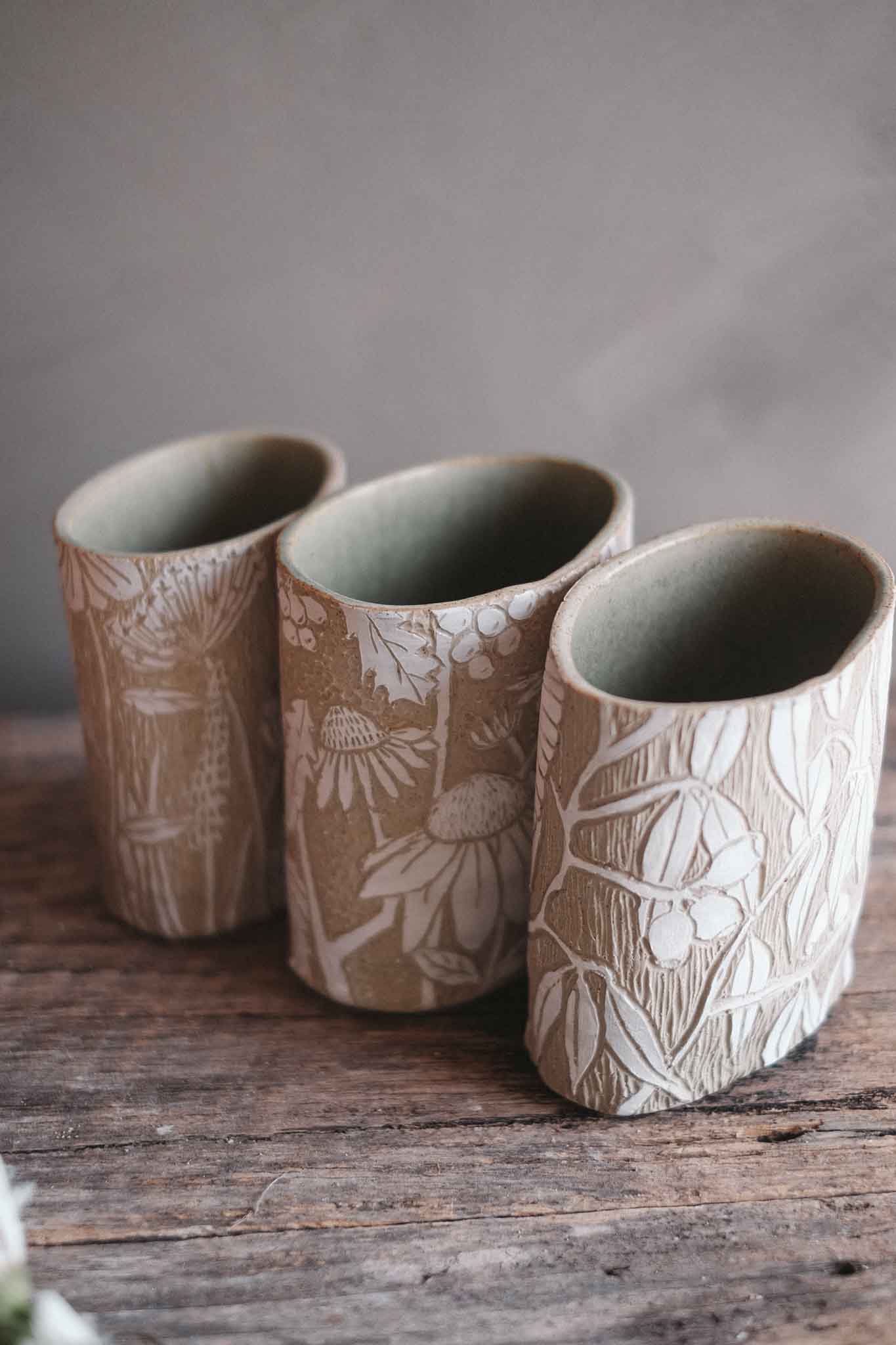 Bird and Florals Vase 2