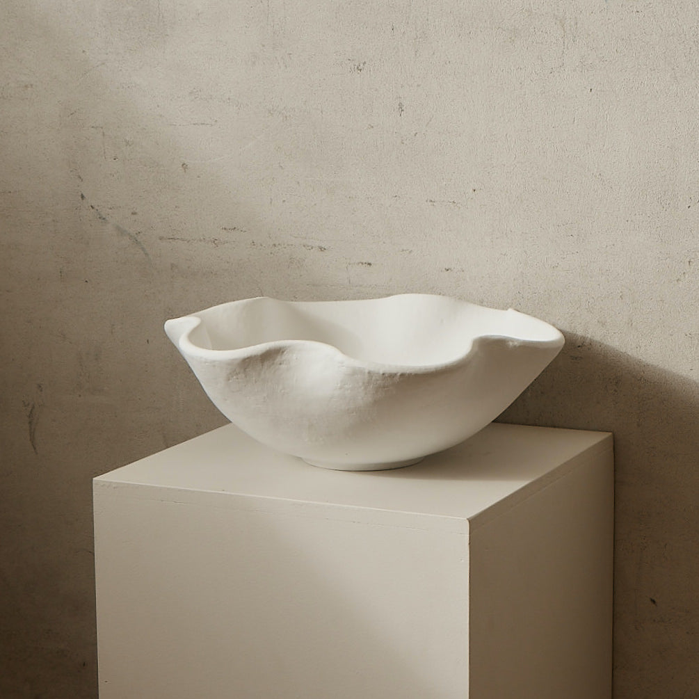 Clementine Bowl | Large | White Unglazed