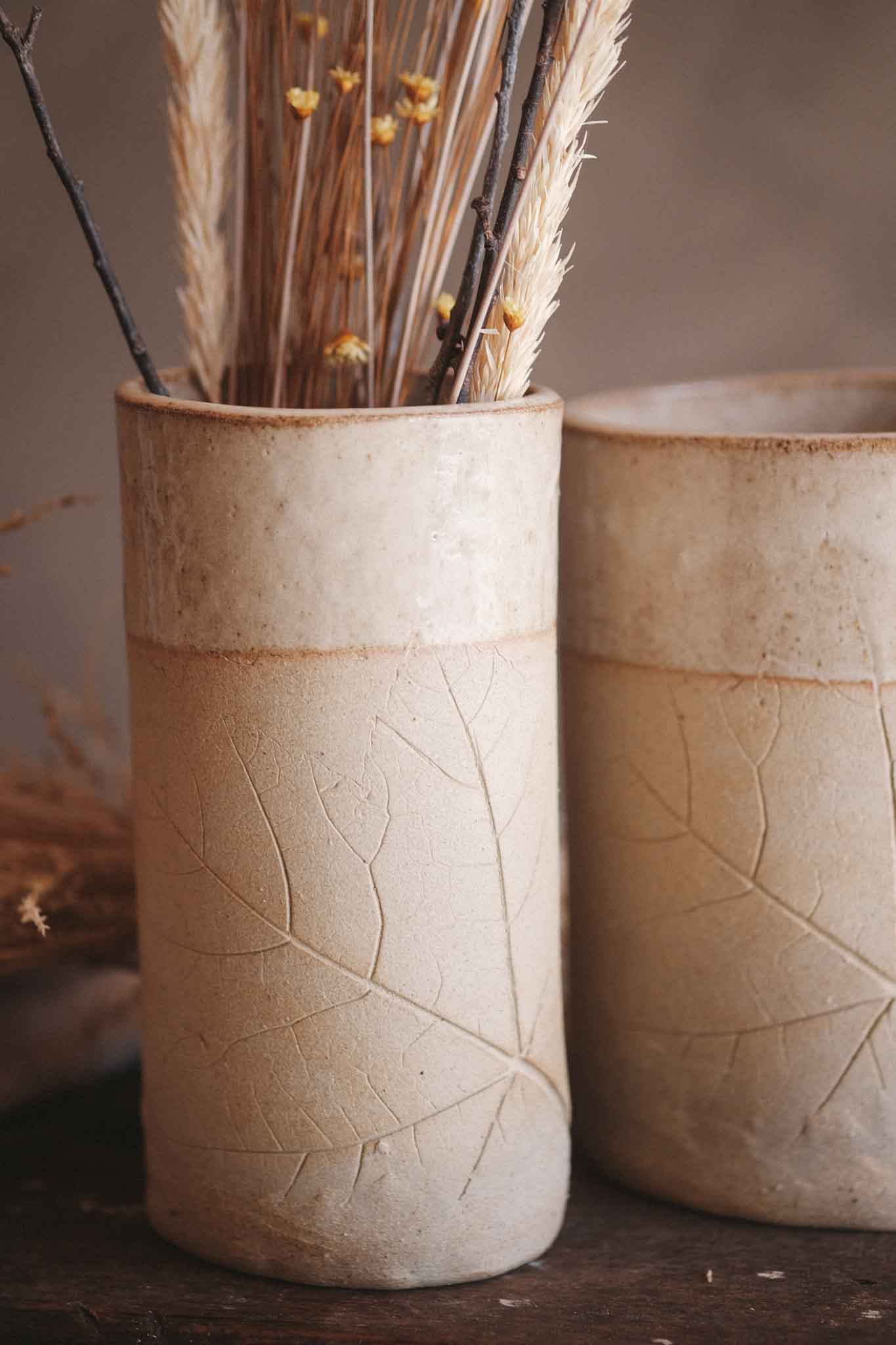 Leaf-Impressed Vase | Medium