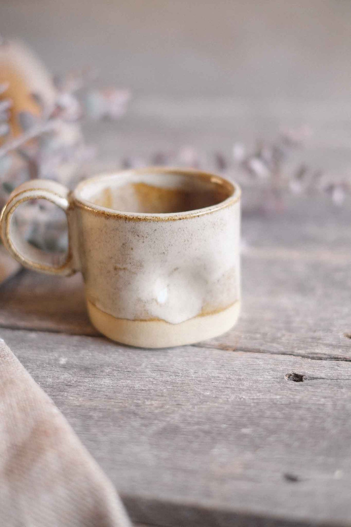 Wabi Sabi Mug – Binalong Cream Glaze – 300ml