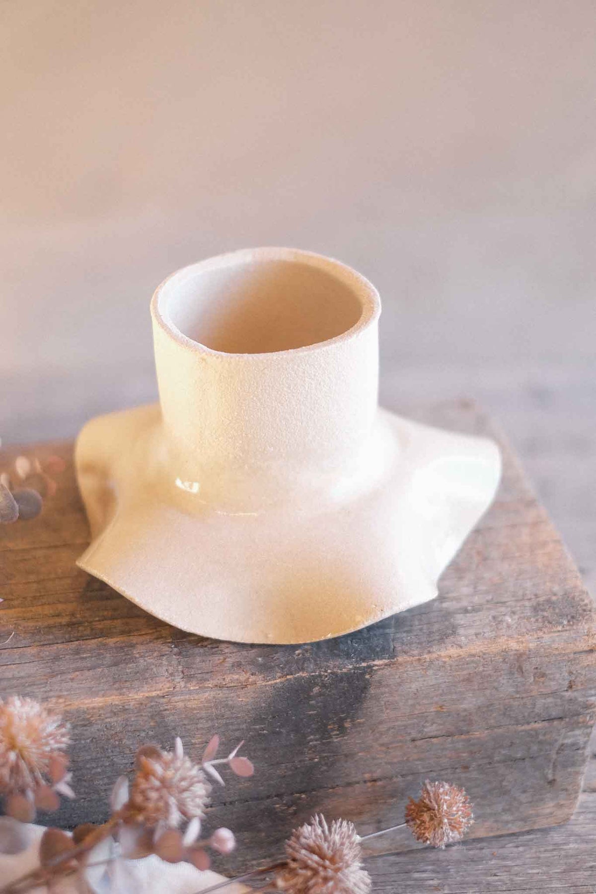 Wavy Pedestal Bowl – 17cm H