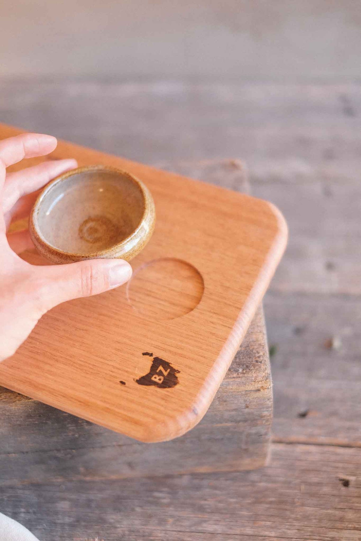 Olive & Dip Serving Board – Small – 45cm x 18cm