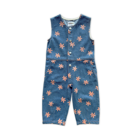 Organic Starlight Denim Jumpsuit