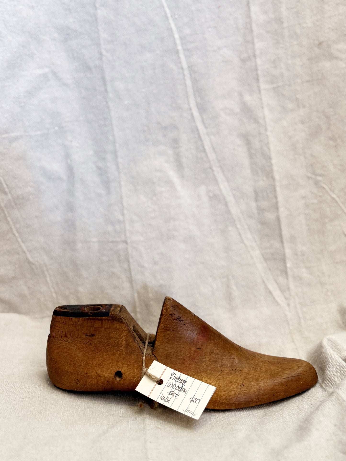 Vintage Wooden Shoe Last (Right)