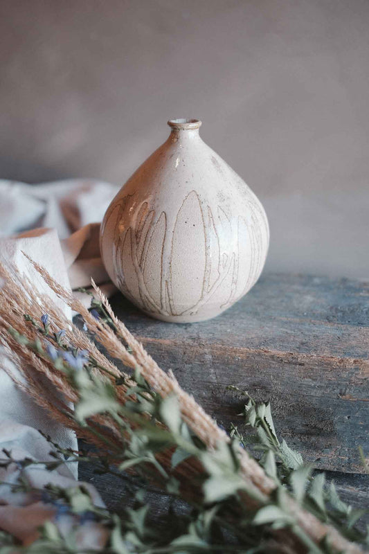 Handcrafted Wild Clay Bud Vase — X-Large
