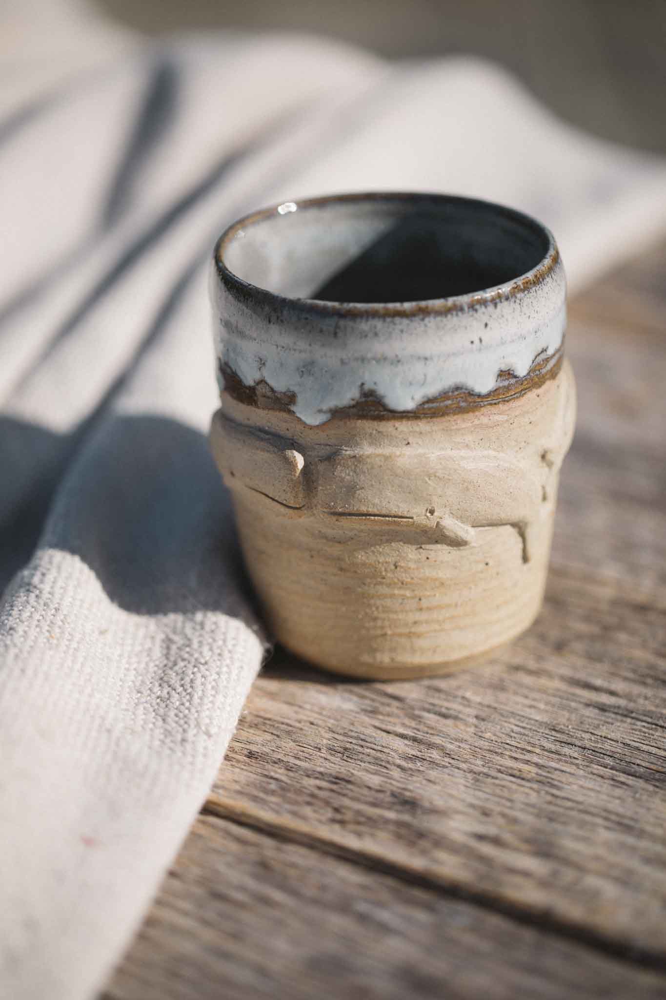 Tasmanian Wild Clay Whale Latte Cup