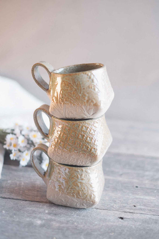 The Folded Mug — Sage Pattern