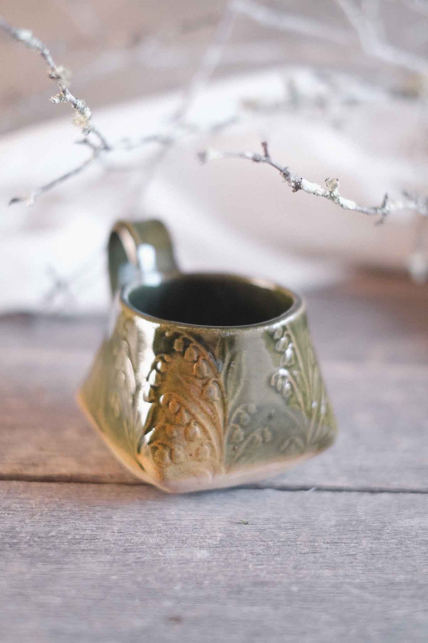 The Folded Mug — Jade Pattern