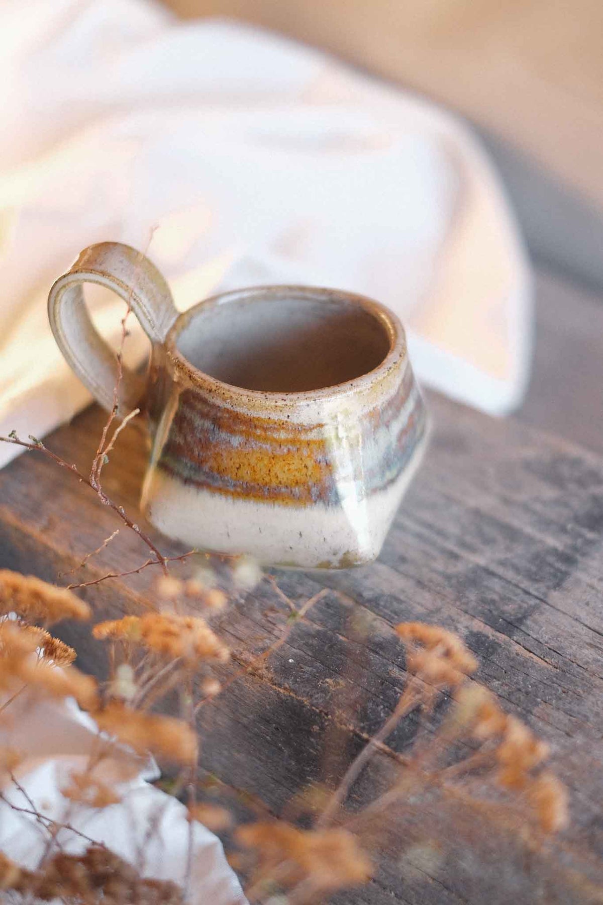 The Folded Mug —  Seaweed Glaze 300ml